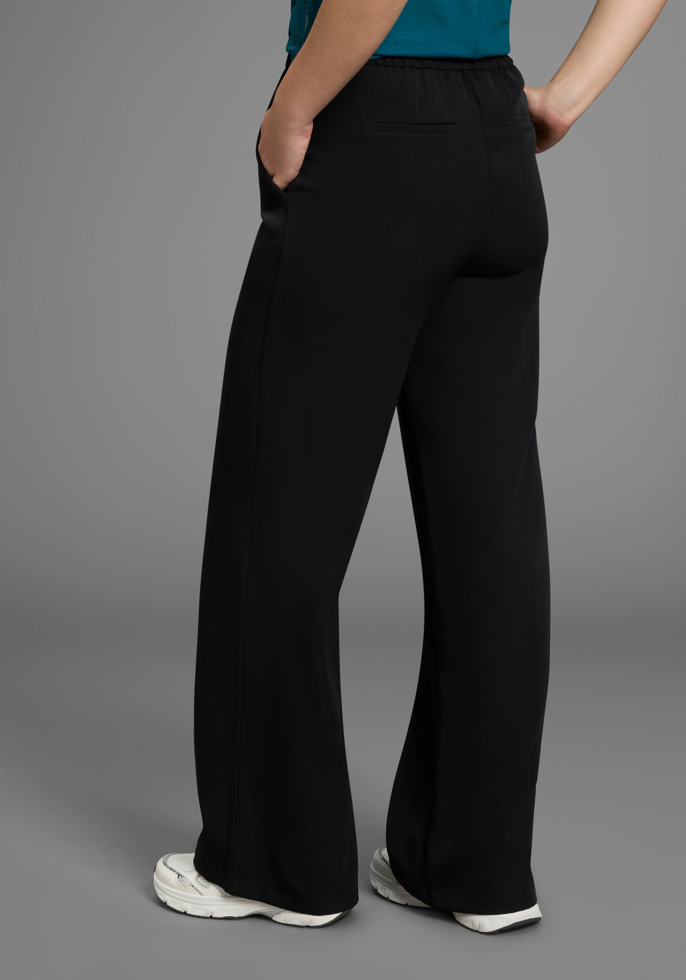 Laura Scott Schlupfhose aus elastischer Ware mit Zierknöpfen am Bund günstig online kaufen