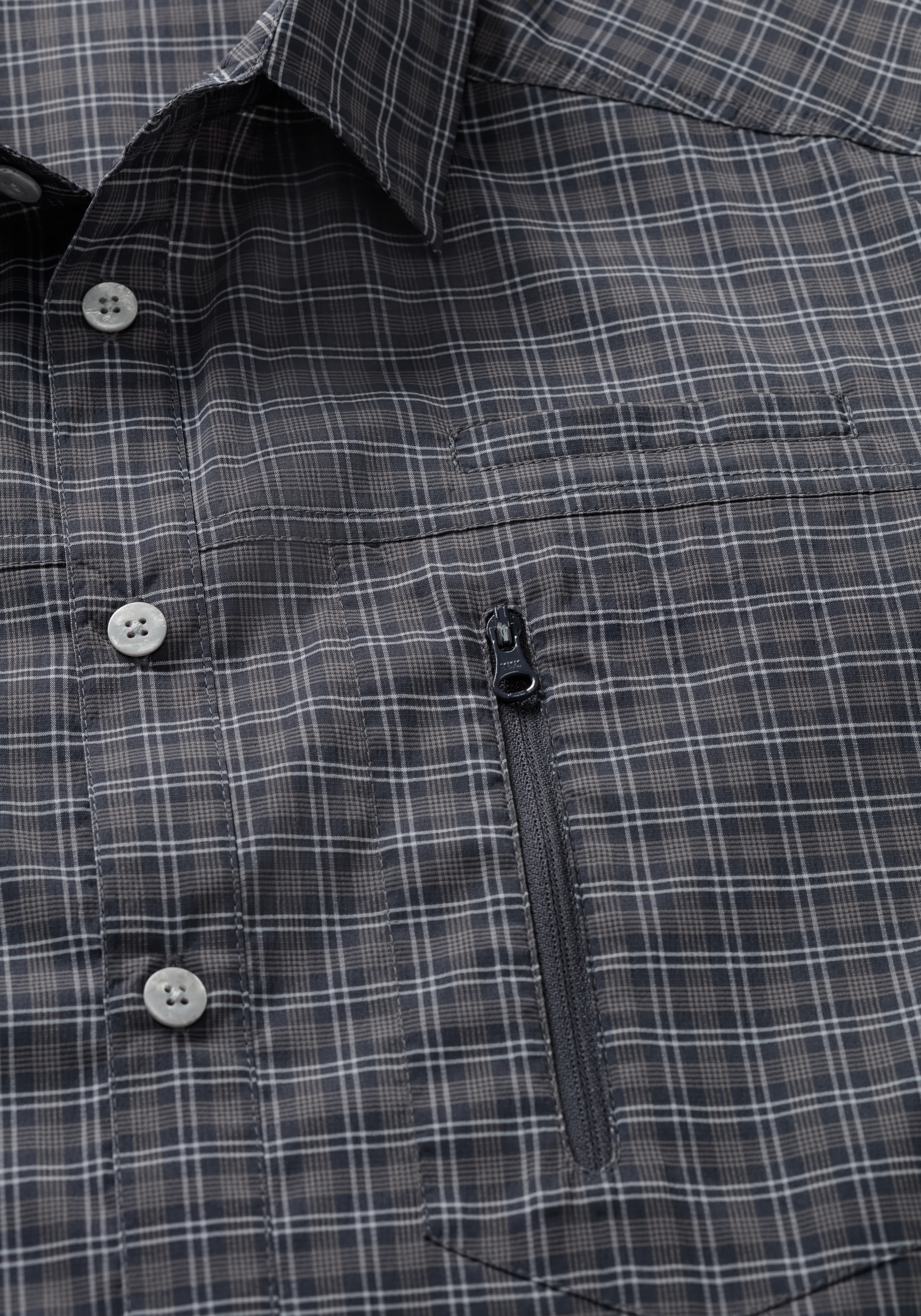 Maier Sports Funktionshemd "Mats S/S" Herren Hemd kurzarm, karriertes Freiz günstig online kaufen