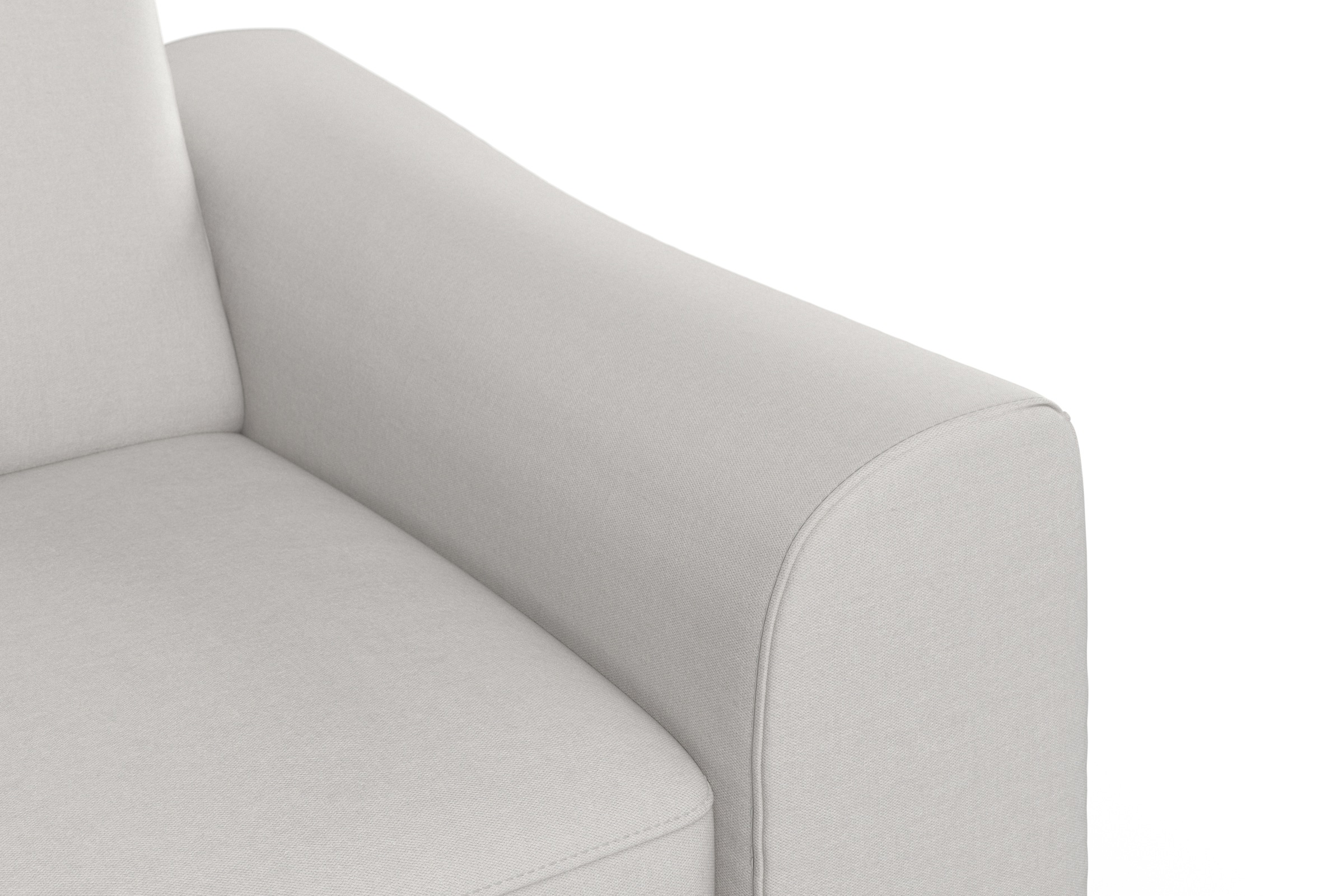 sit&more Ecksofa »Dundee L-Form«, mit Federkern und Massivholzfüßen, wahlweise mit Kopfteilverstellung