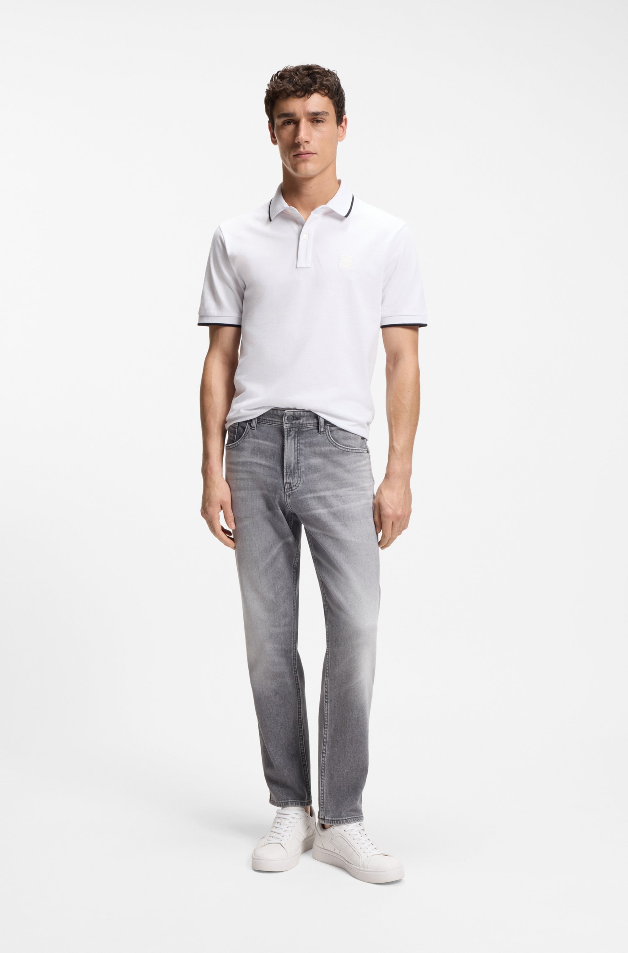 BOSS ORANGE Poloshirt »Passertip« mit BOSS Logo-Badge