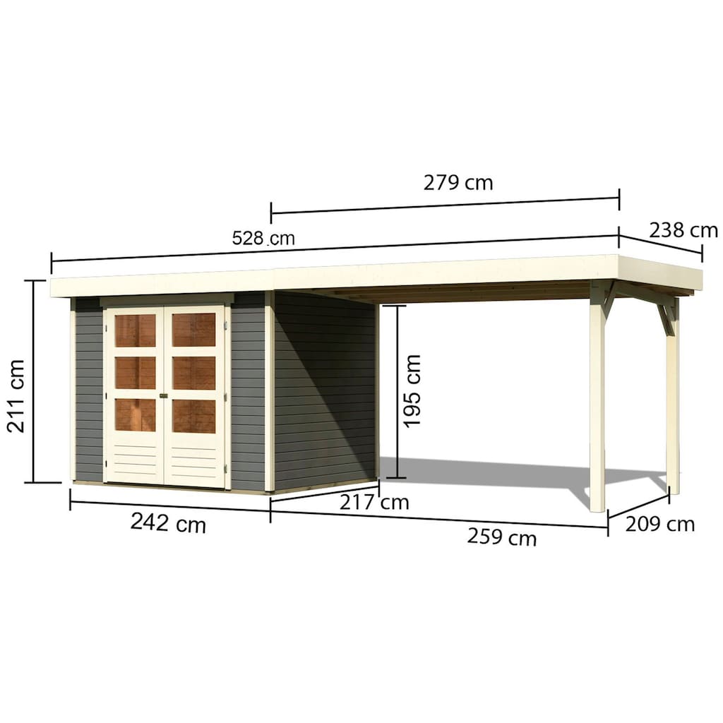 Karibu Gartenhaus »Arnis«, (Set)