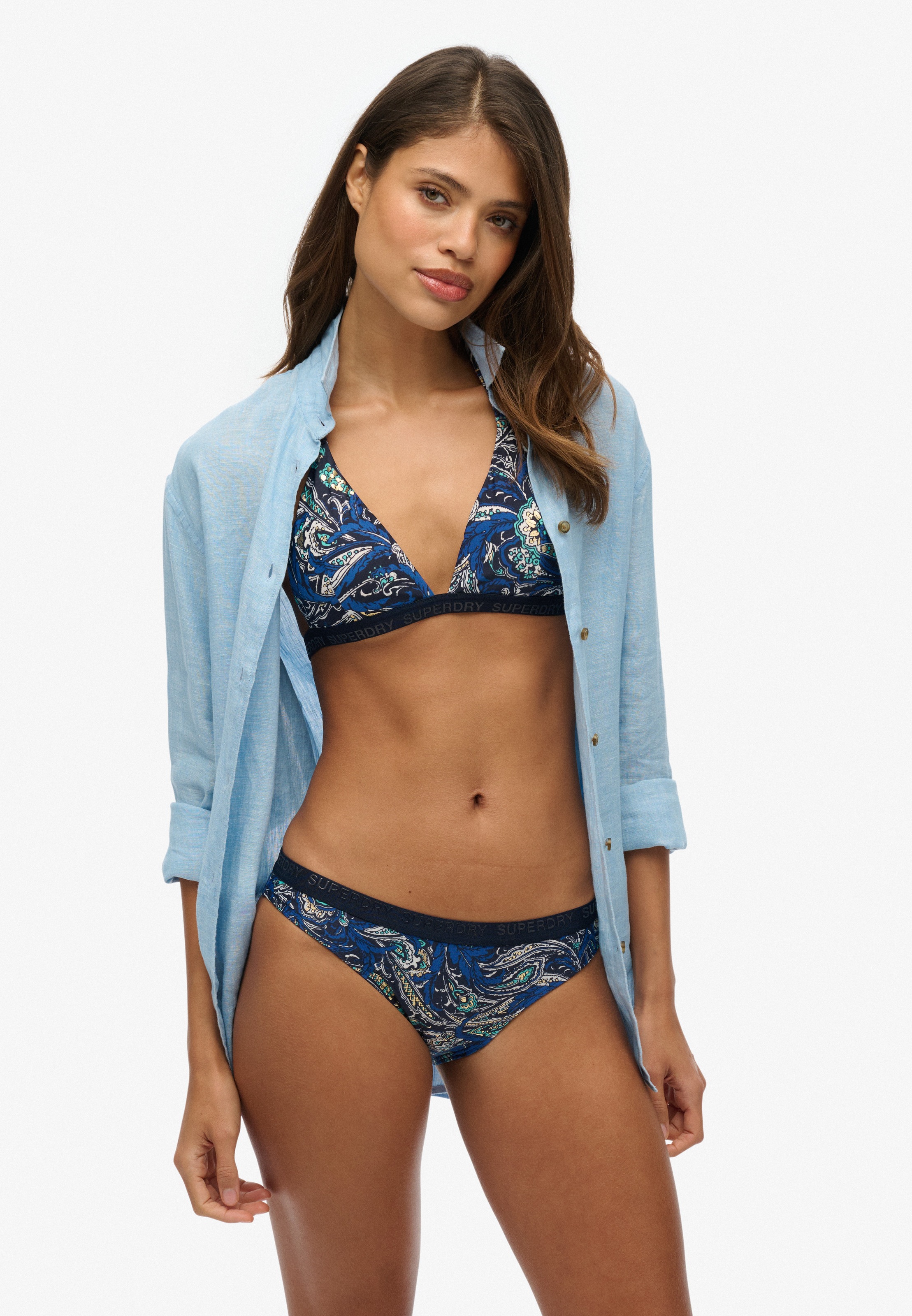 Superdry Triangel-Bikini-Top »PRINT TRIANGLE BIKINI TOP«