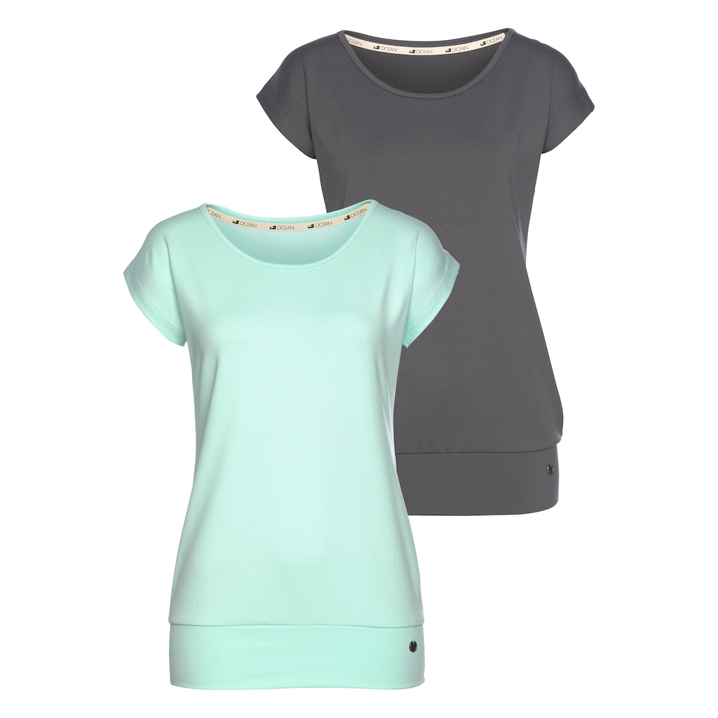 Ocean Sportswear Yoga & Relax Shirt »Soulwear - Essentials Yoga Shirts«, (Packung, 2er-Pack)