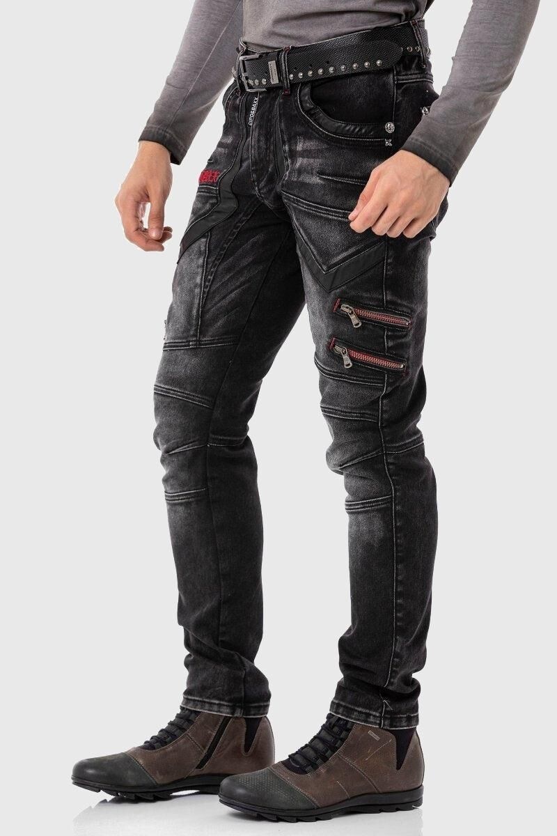 Cipo & Baxx Cargojeans »Hose«, Lässige Details und Applikationen