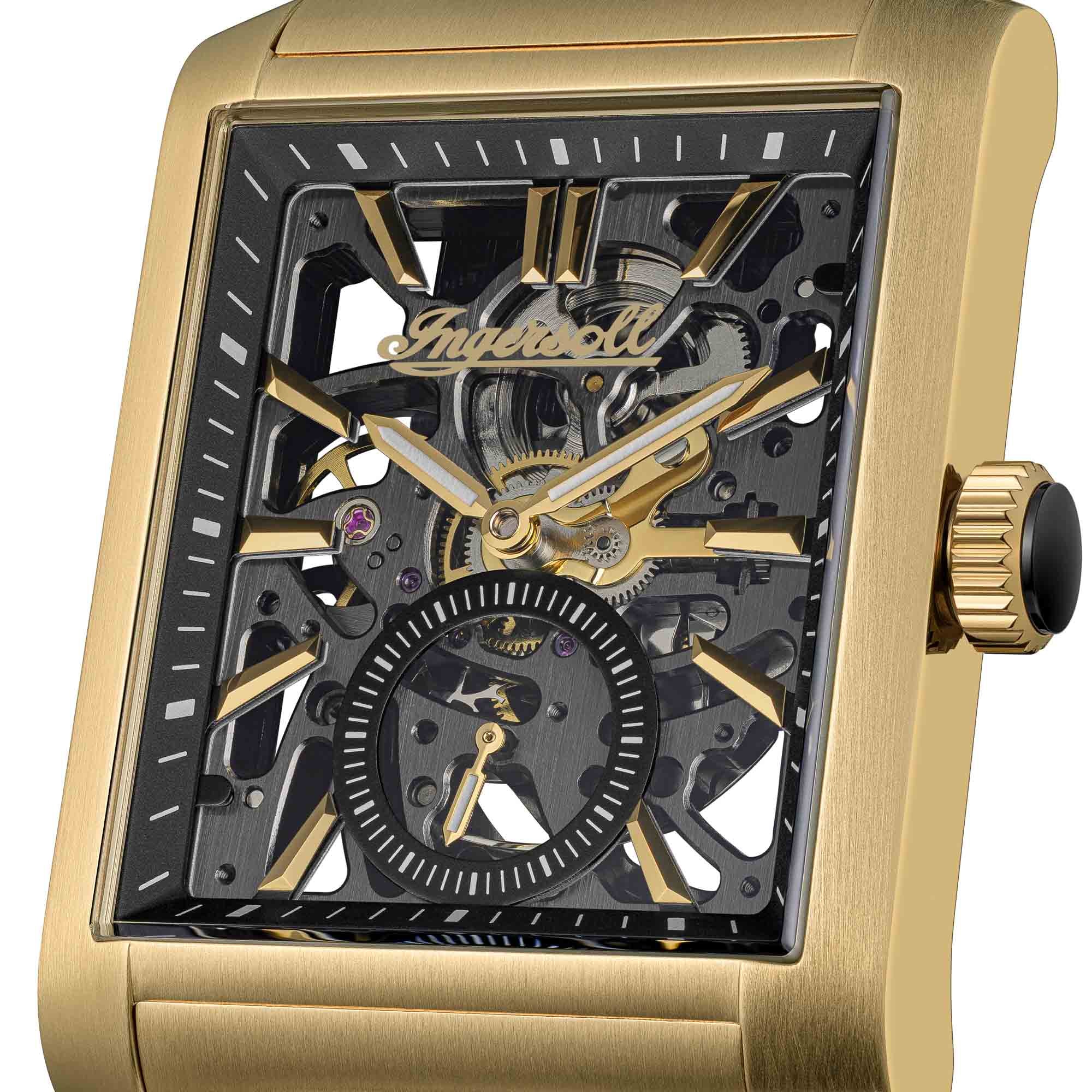 Ingersoll Automatikuhr »The Spur« Armbanduhr, Herrenuhr, Mechanische Uhr, Edelstahlarmband, analog