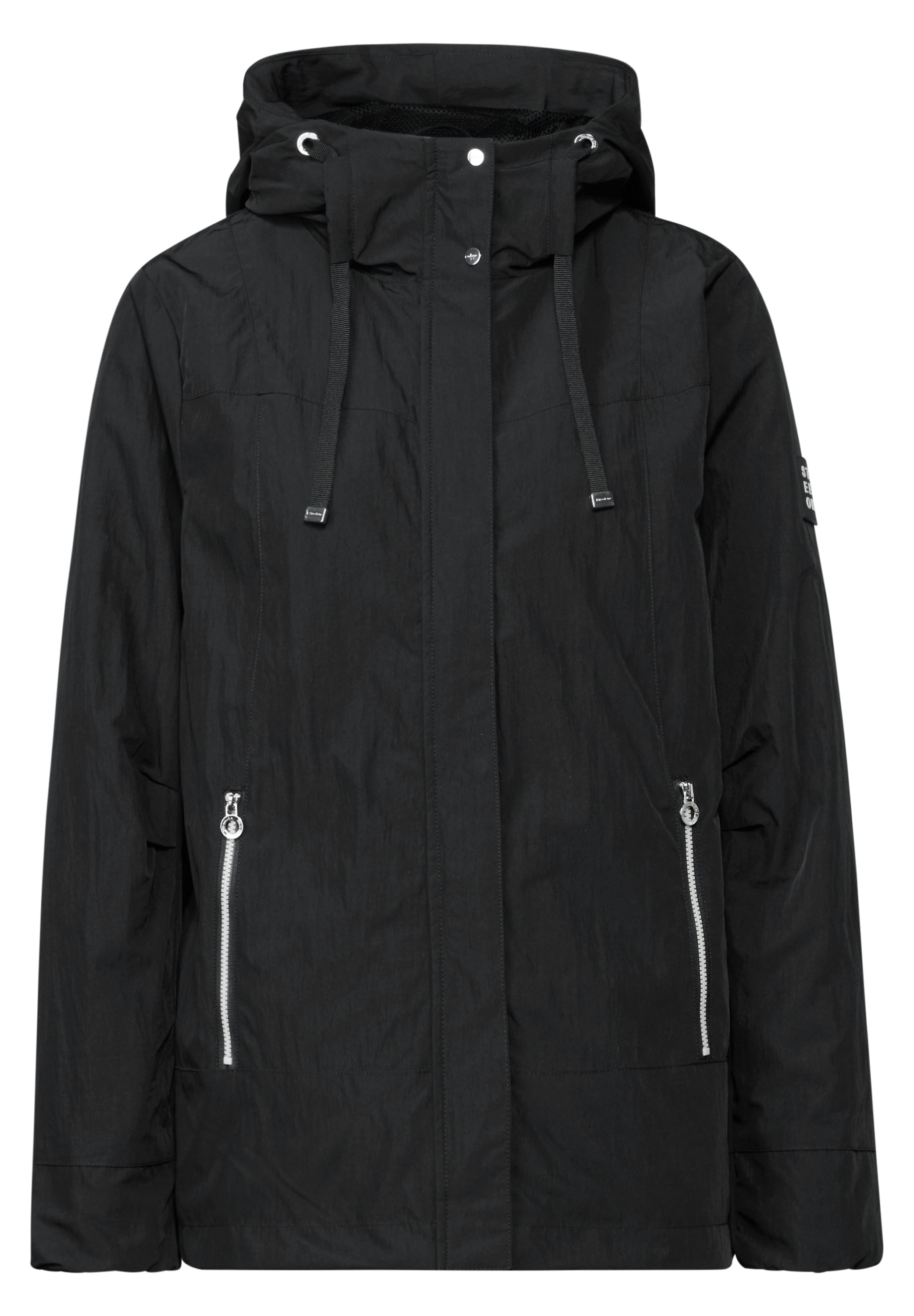 STREET ONE Kurzjacke, mit Kapuze, mit Kapuze mit Tunnelzugband