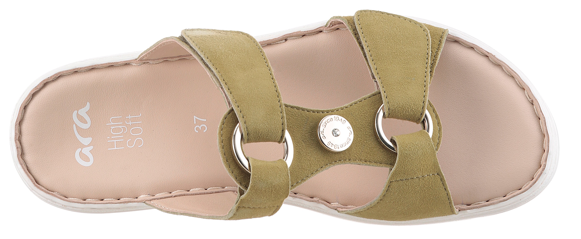 Ara Pantolette »LA PALMA«, Sandale, Klettschuh in Schuhweite G (= weit)