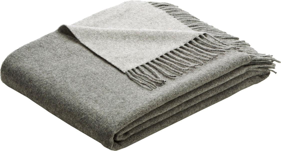 Biederlack Wohndecke "Soft Impression im Doubleface-Look" Wolle-Kaschmir-Mi günstig online kaufen