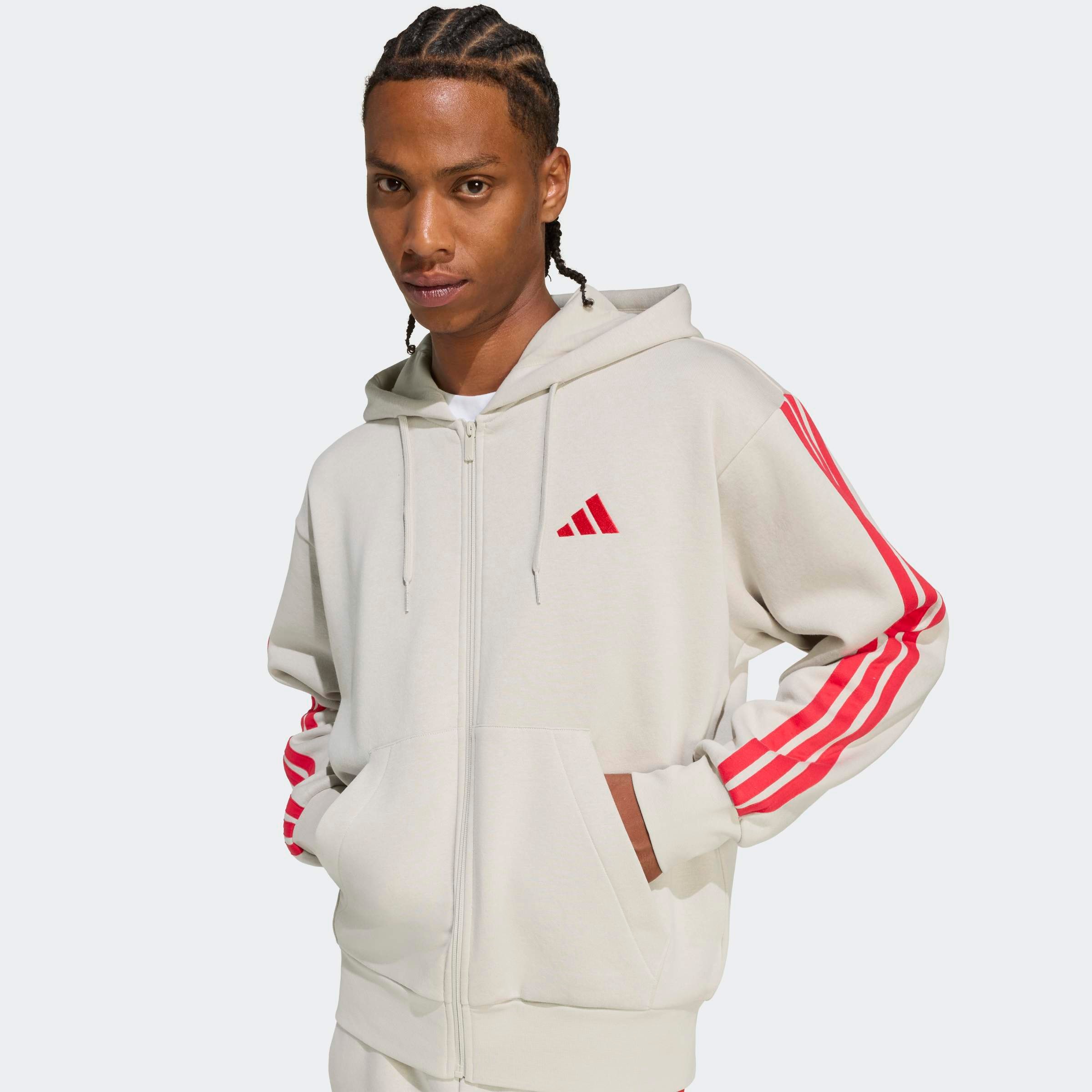 adidas Sportswear Sweatjacke "ESSENTIALS 3-STREIFEN" für Laufen und Sportmo günstig online kaufen