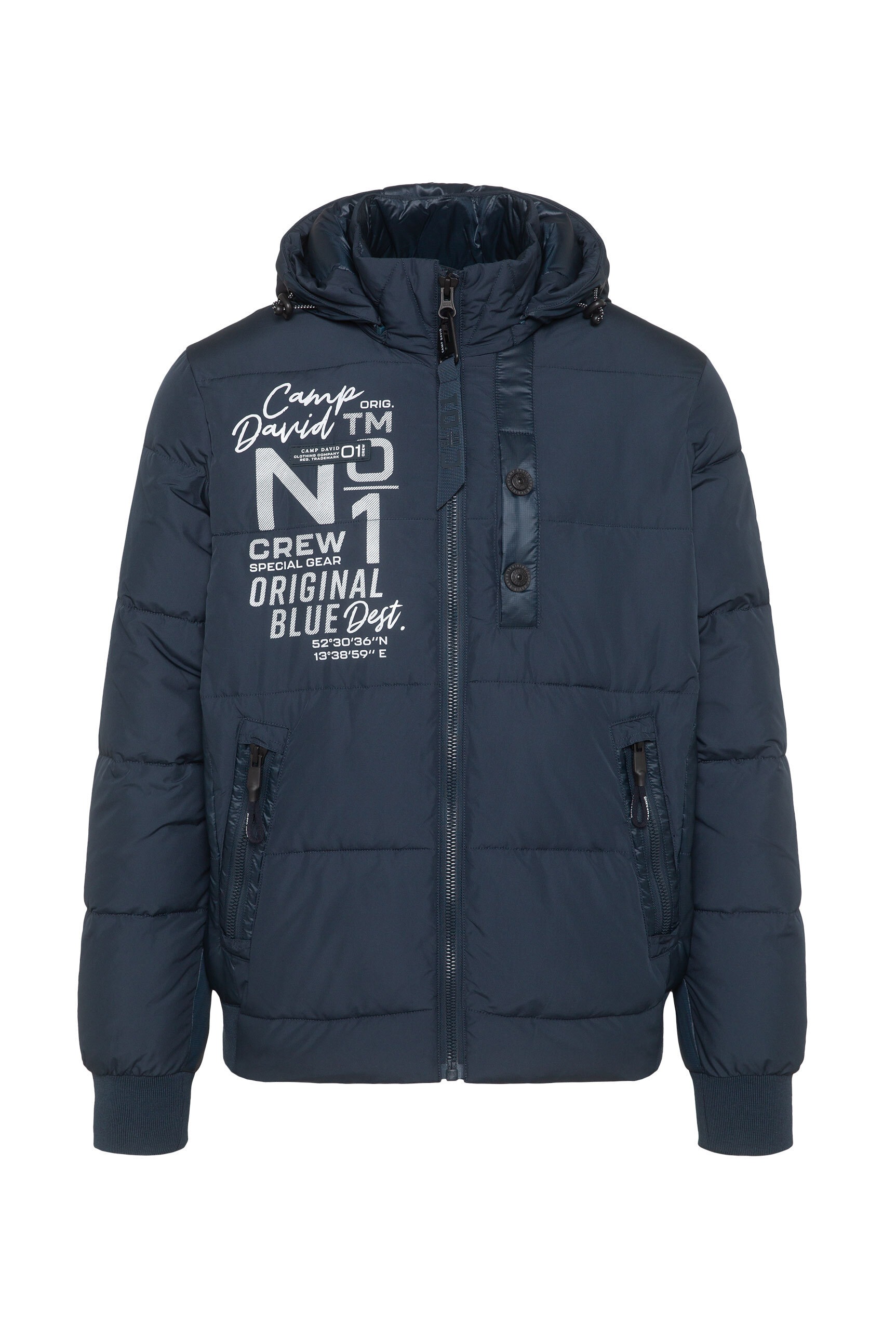 CAMP DAVID Winterjacke, mit Kapuze, mit Innentaschen