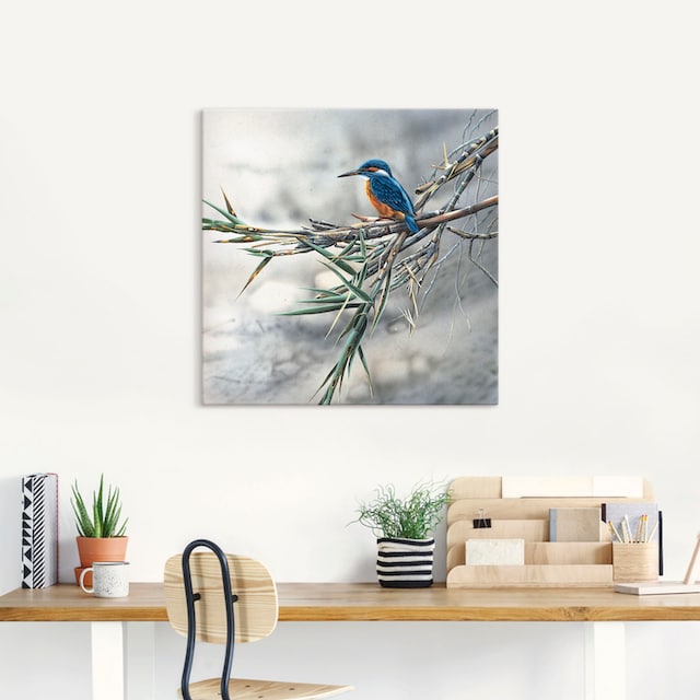 Artland Wandbild »Eisvogel I«, Vögel, (1 St.), als Leinwandbild,  Wandaufkleber oder Poster in versch. Größen bestellen | BAUR