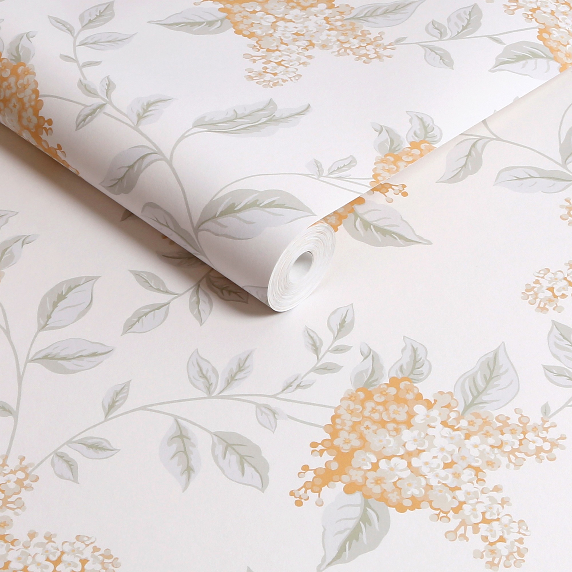 LAURA ASHLEY Vliestapete »Portland Fern Apricot«, geblümt, 10mx52cm (ca. 5m2)