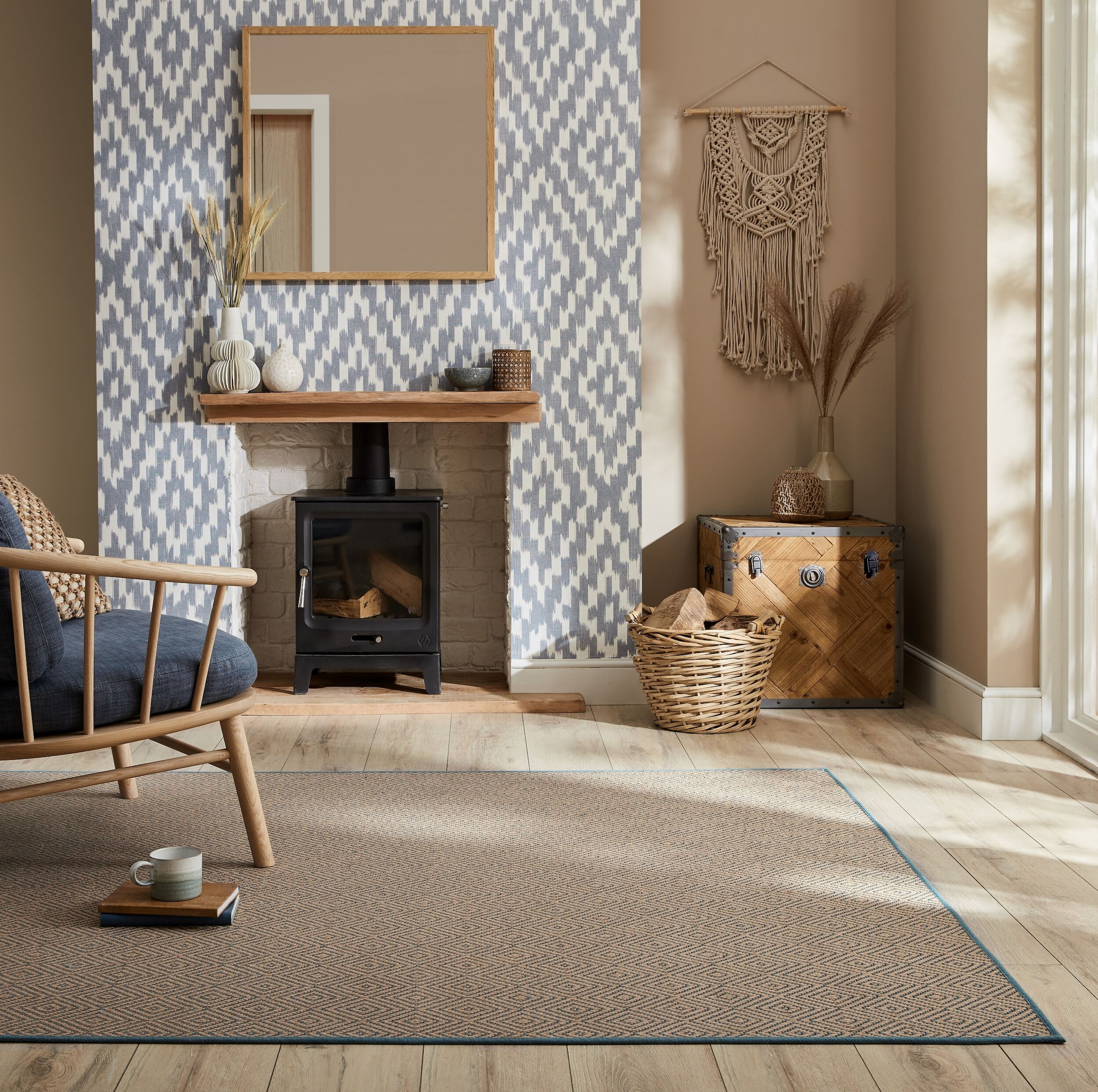 FLAIR RUGS Kilimas »Jute Diamond« rechteckig 4 mm...