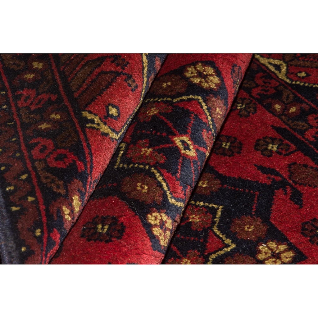 morgenland Wollteppich »Khal Mohammadi Teppich handgeknüpft rot«, rechteckig