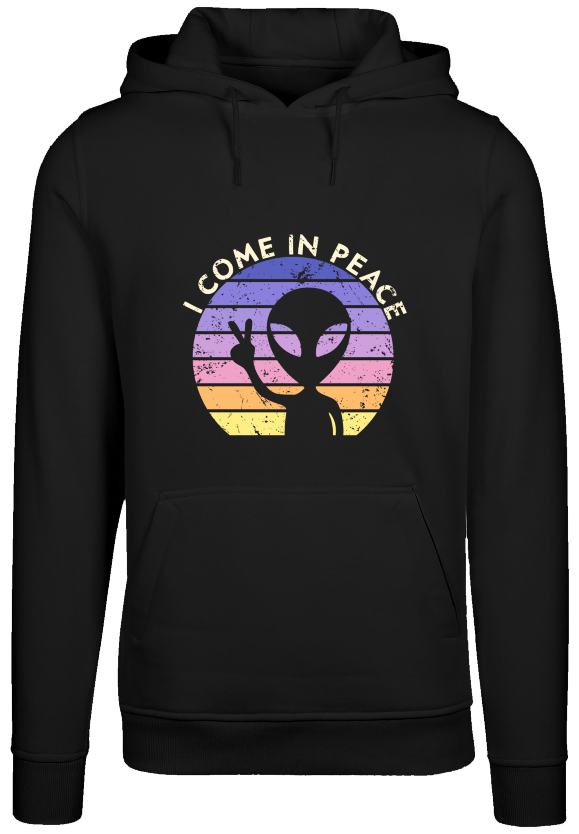 F4NT4STIC Kapuzenpullover »Alien Peace Sunset«, Premium Qualität