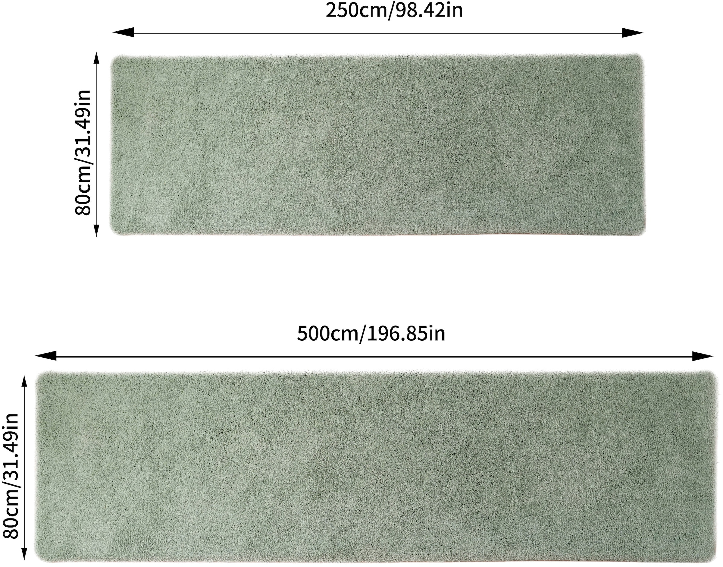 my home Hochflor-Läufer »Microfaser Teppich Magong, besonders weich, sehr feiner Flor«, rechteckig, 25 mm Höhe, uni Teppiche, Wohnzimmer, Schlafzimmer, Kinderzimmer, Flur, Brücke