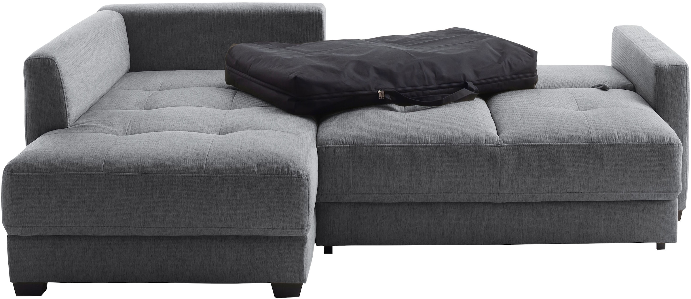 Mr. Couch Ecksofa »Pierre, L-Form mit Taschenfederkern« mit DuraSpring-Taschenfederkern bis 140 kg belastbar