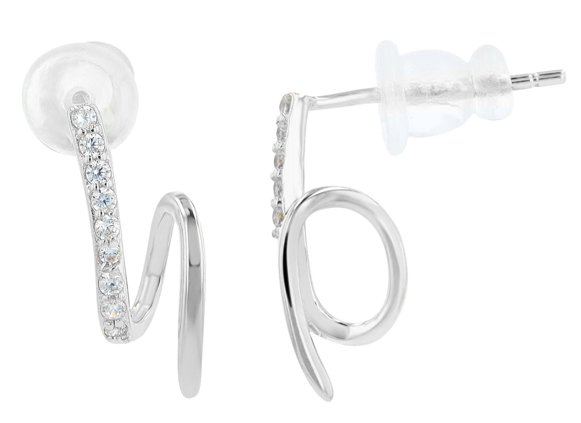 Adelia´s Paar Ohrhänger "Ohrringe – Ohrstecker aus 925 Silber mit Zirkonia" Zum Verschenken an Menschen, die Ihnen am Herzen liegen