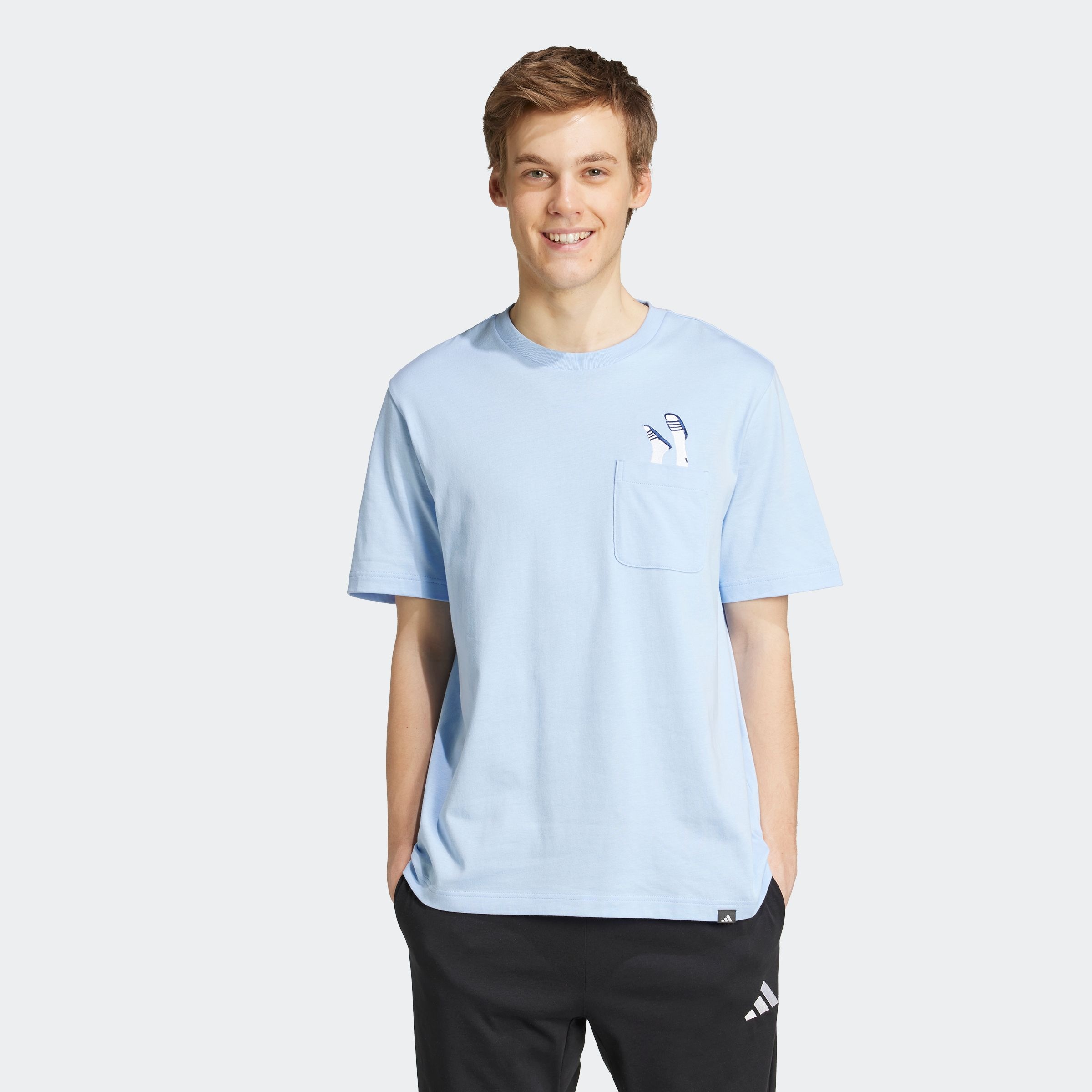 adidas Sportswear T-Shirt "LOUNGE SLIDES GRAPHIC POCKET" günstig online kaufen