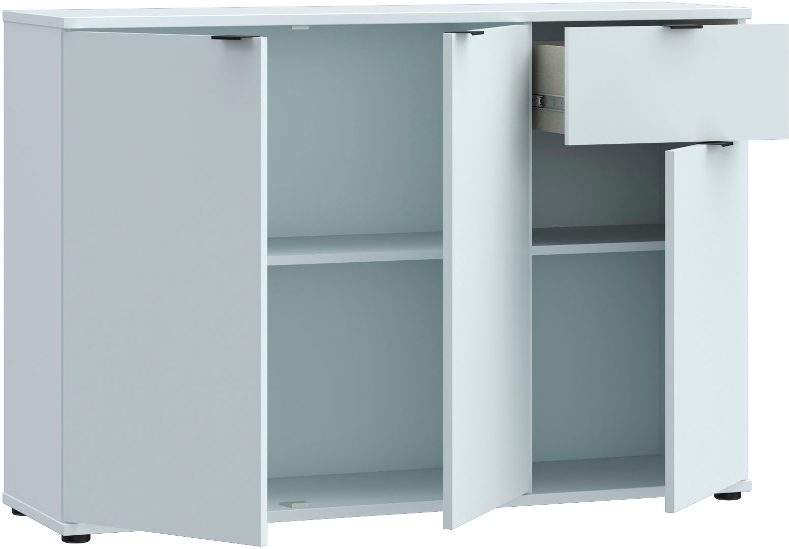 FORTE Sideboard »Ganymede«, Sideboard, Stauraum, Schublade; Metallgriffe, 4 Dekore, Breite 119,8cm