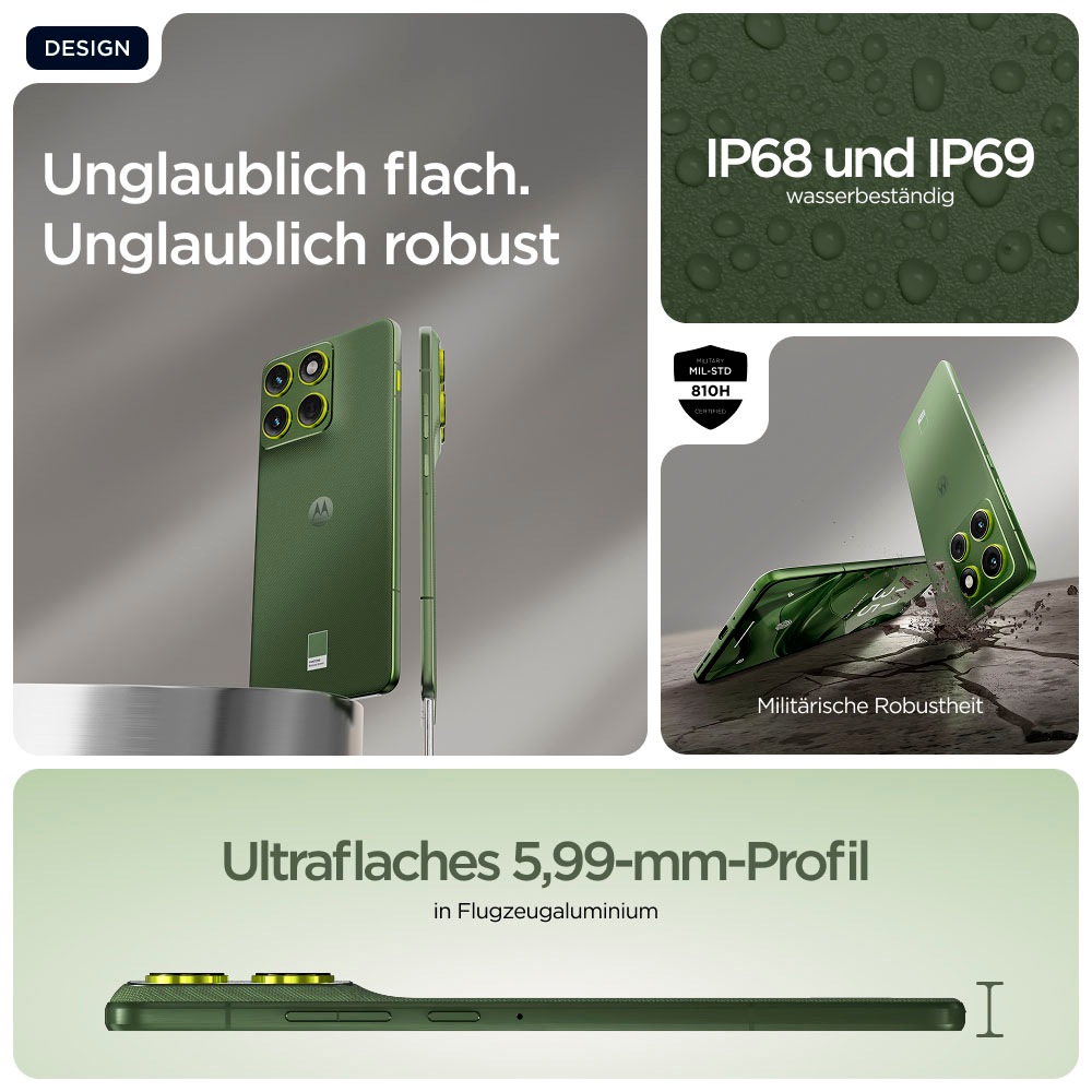 Motorola Smartphone »edge 70« Bronze Green