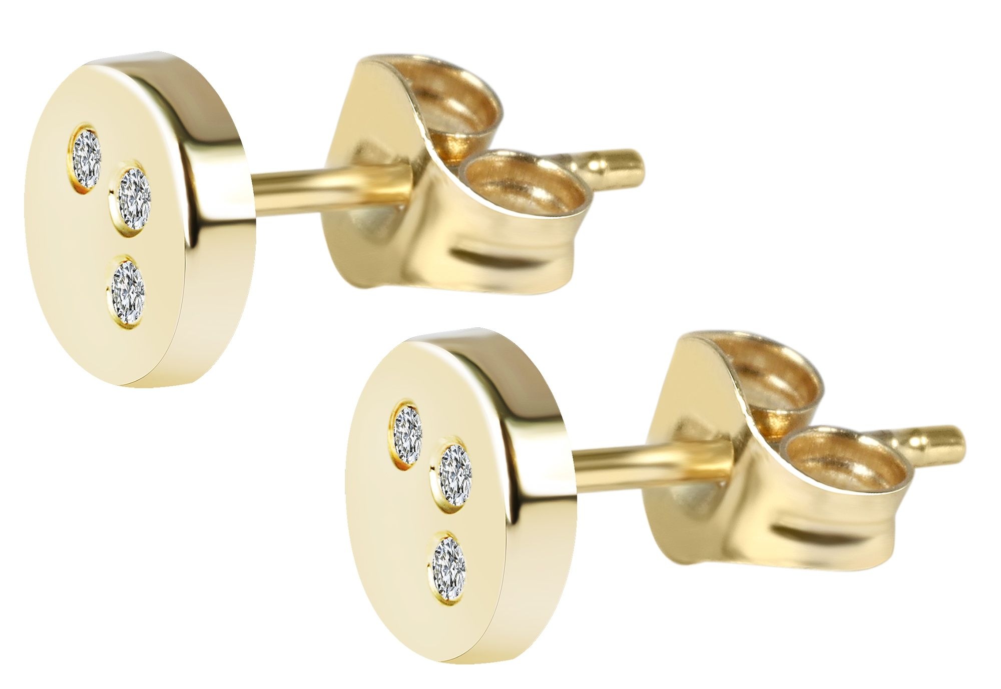 Paar Ohrhänger ADELIA´S "Damen Ohrringe – Ohrstecker aus 333 Gold mit Zirkonia", Damen, Gr. Damen, gold, Ohrringe, Zum Verschenken – passend für viele Anlässe 2