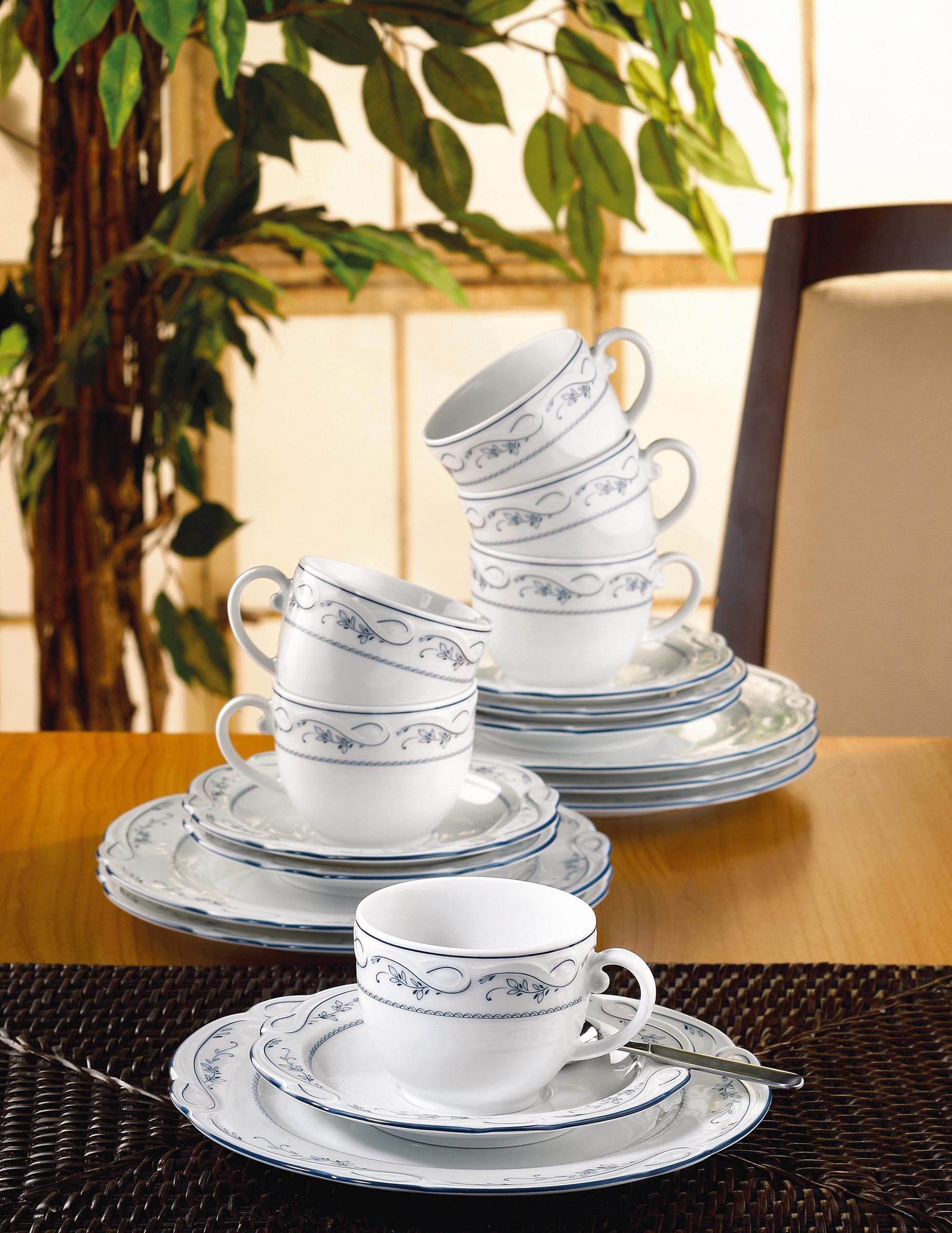 Seltmann Weiden Kaffeeservice »Geschirr-Set, Service Desiree Aalborg«, (Set, 18 tlg.), Made in Germany, 18 Teile, für 6 Personen