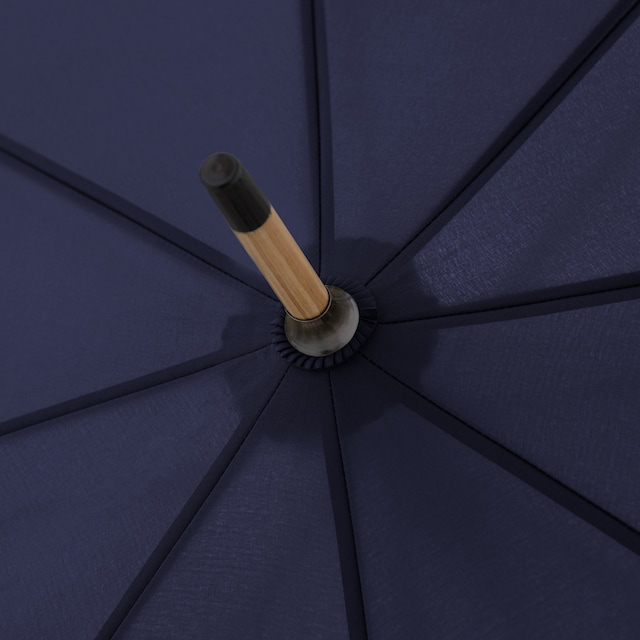 doppler® Stockregenschirm »nature Long, deep blue«, aus recyceltem Material  mit Schirmgriff aus Holz online bestellen | BAUR