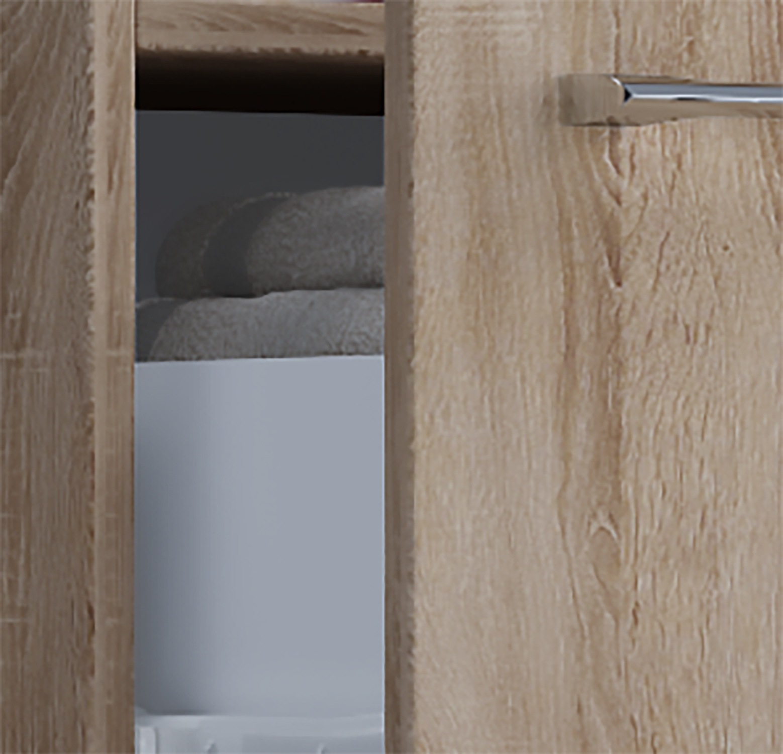 VCM Midischrank »Holz Badmöbel Midischrank Badschrank Bad Badinos S«