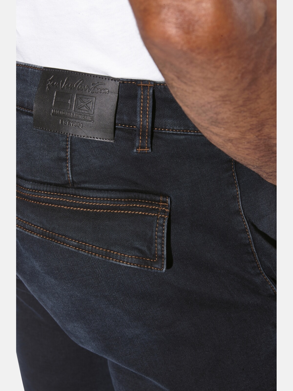 Cargojeans JAN VANDERSTORM "Cargojeans GUNNHEIM", Herren, Gr. 62, N-Gr, blau (dunkelblau), Obermaterial: 98% Baumwolle CO. 2% Elasthan EL., Jeans 3