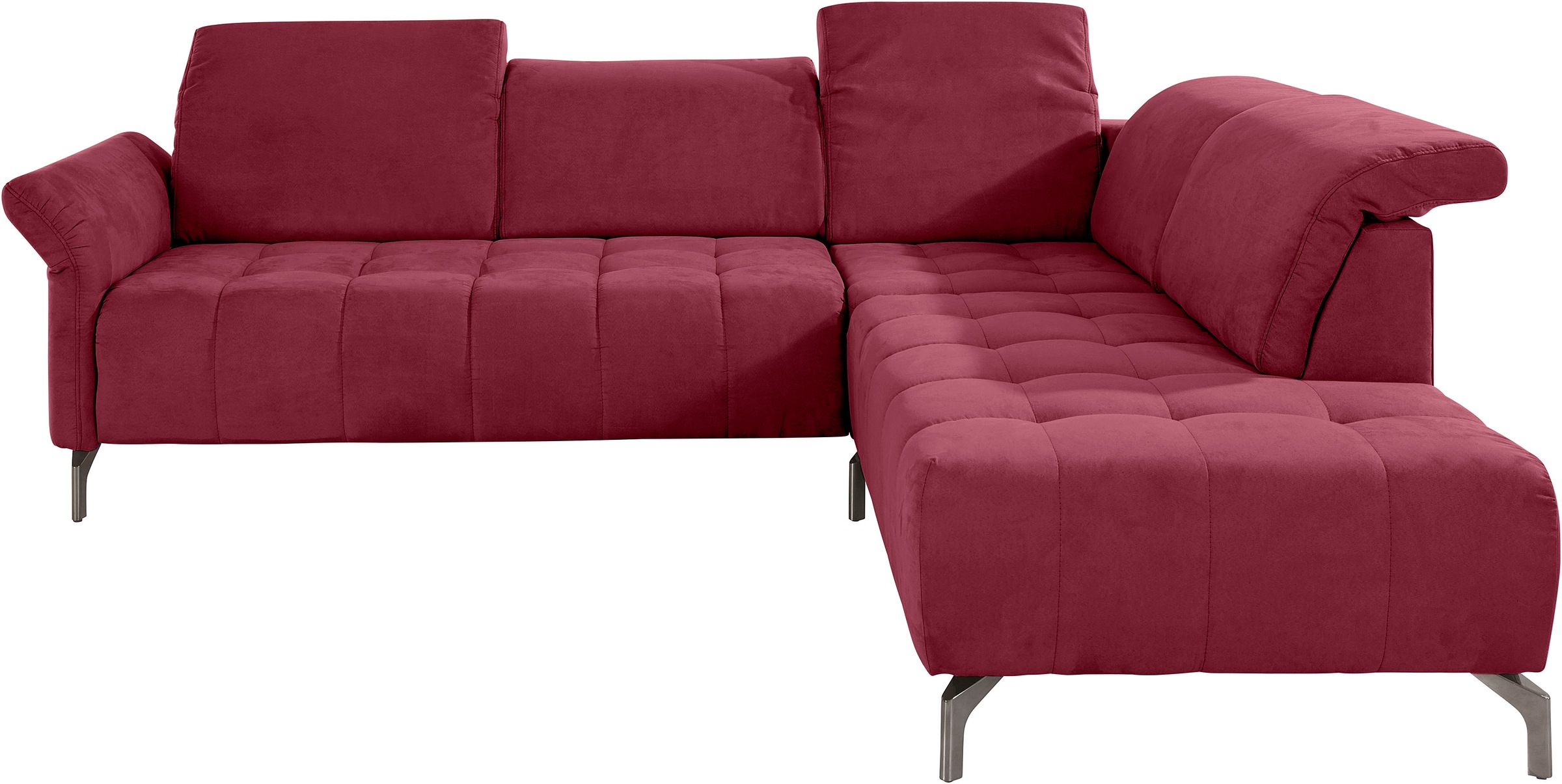 Home affaire Ecksofa "Fresh L-Form" Federkern, wahlweise Kopfteilverstellun günstig online kaufen