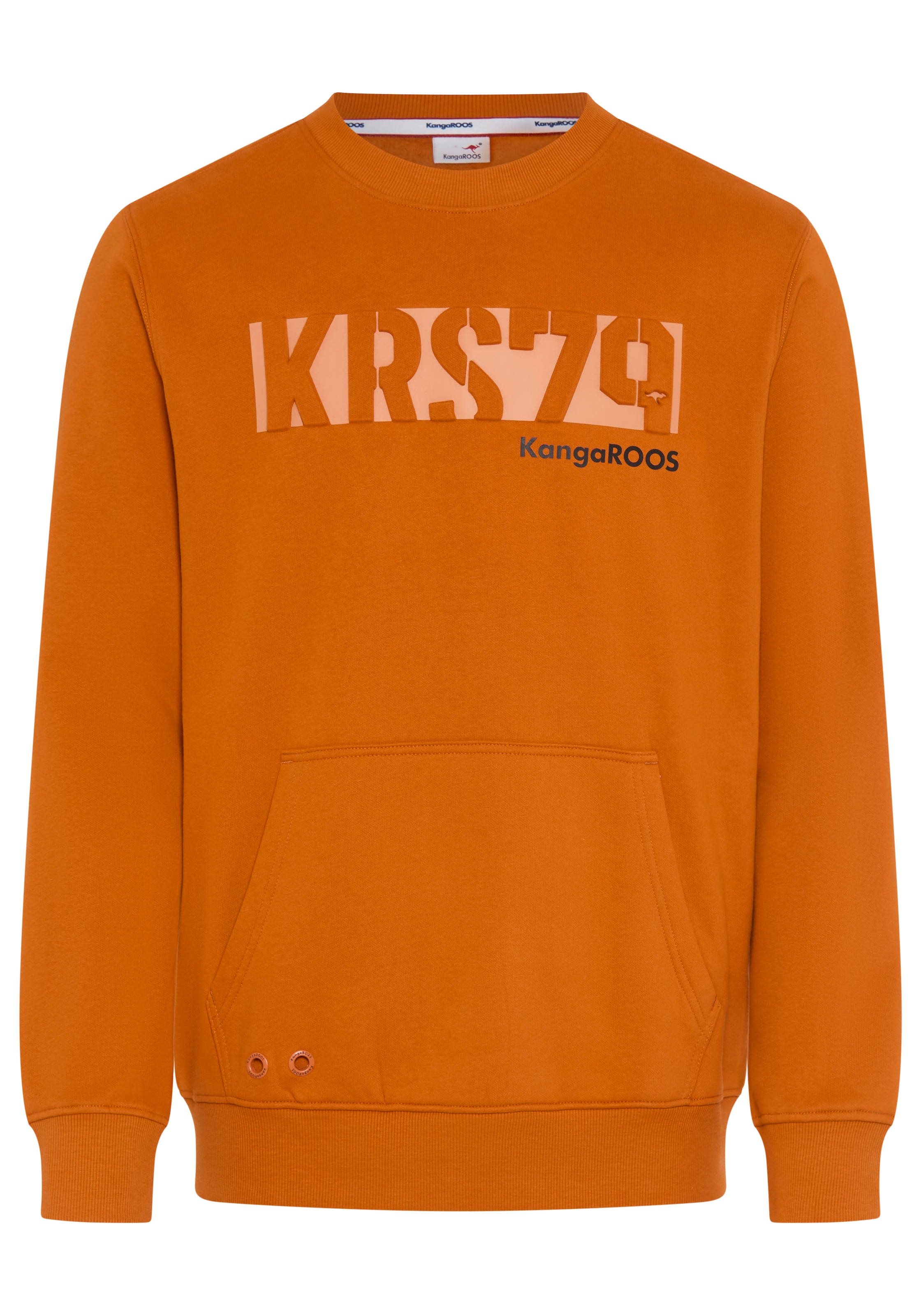 KangaROOS Sweatshirt , mit Rundhalsausschnitt, Langarm, aus Baumwolle und Polyester
