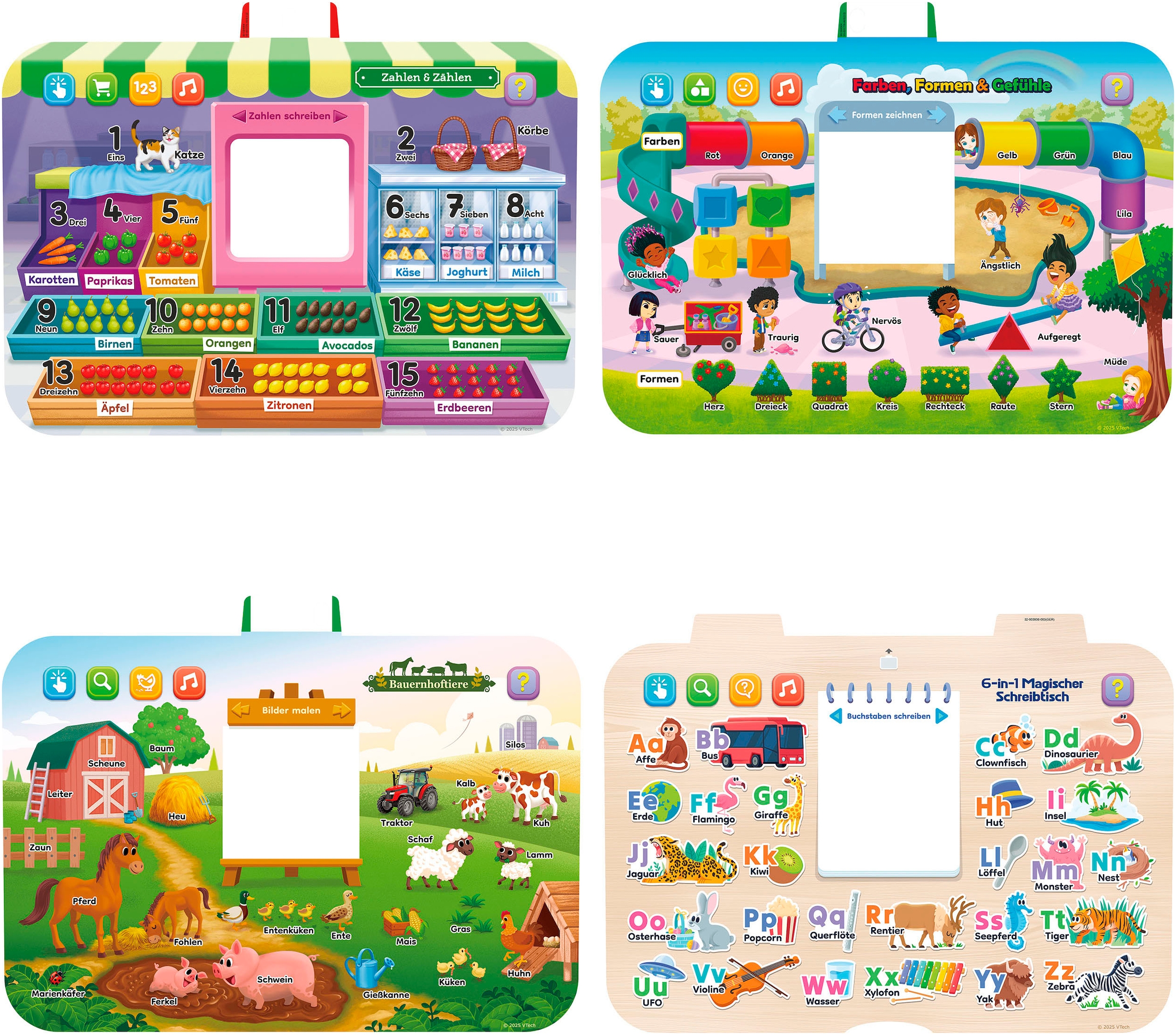 Vtech® Spieltisch »6-in-1 Magischer Schreibtisch«, mit Licht und Sound