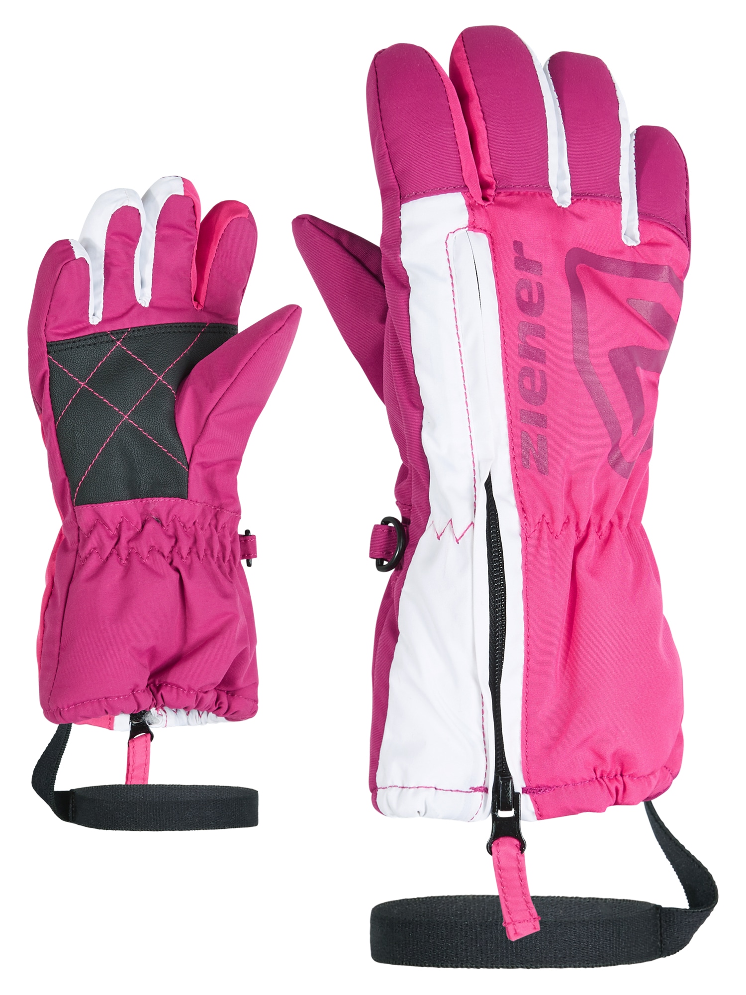 ZIENER Kinder Skihandschuhe "LEO-Z"pop pink, Gr. 4,5, Obermaterial: 100% Polyester; Innenseite: 100% Polyester; Futter: 100% Polyester; Wattierung: