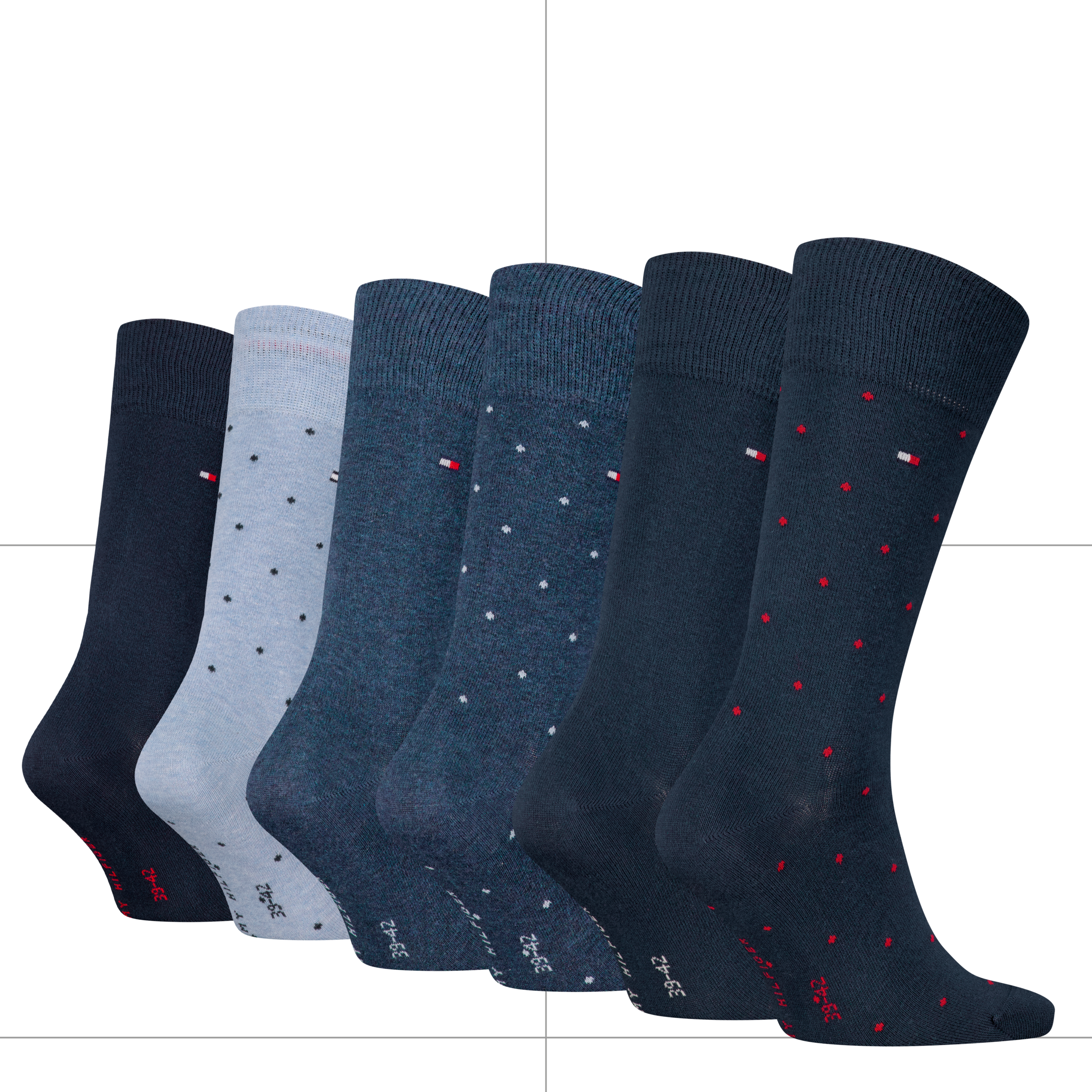 Tommy Hilfiger Socken "TH MEN SOCK 6P DOT ECOM", (6 Paar), gepunktet und un günstig online kaufen