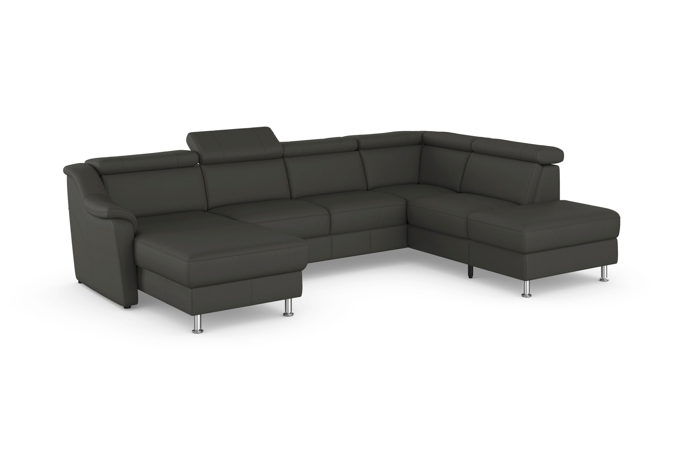 sit&more Wohnlandschaft »Freetown U-Form«, Kopfteilverstellung und Federkern, wahlweise mit Bettfunktion