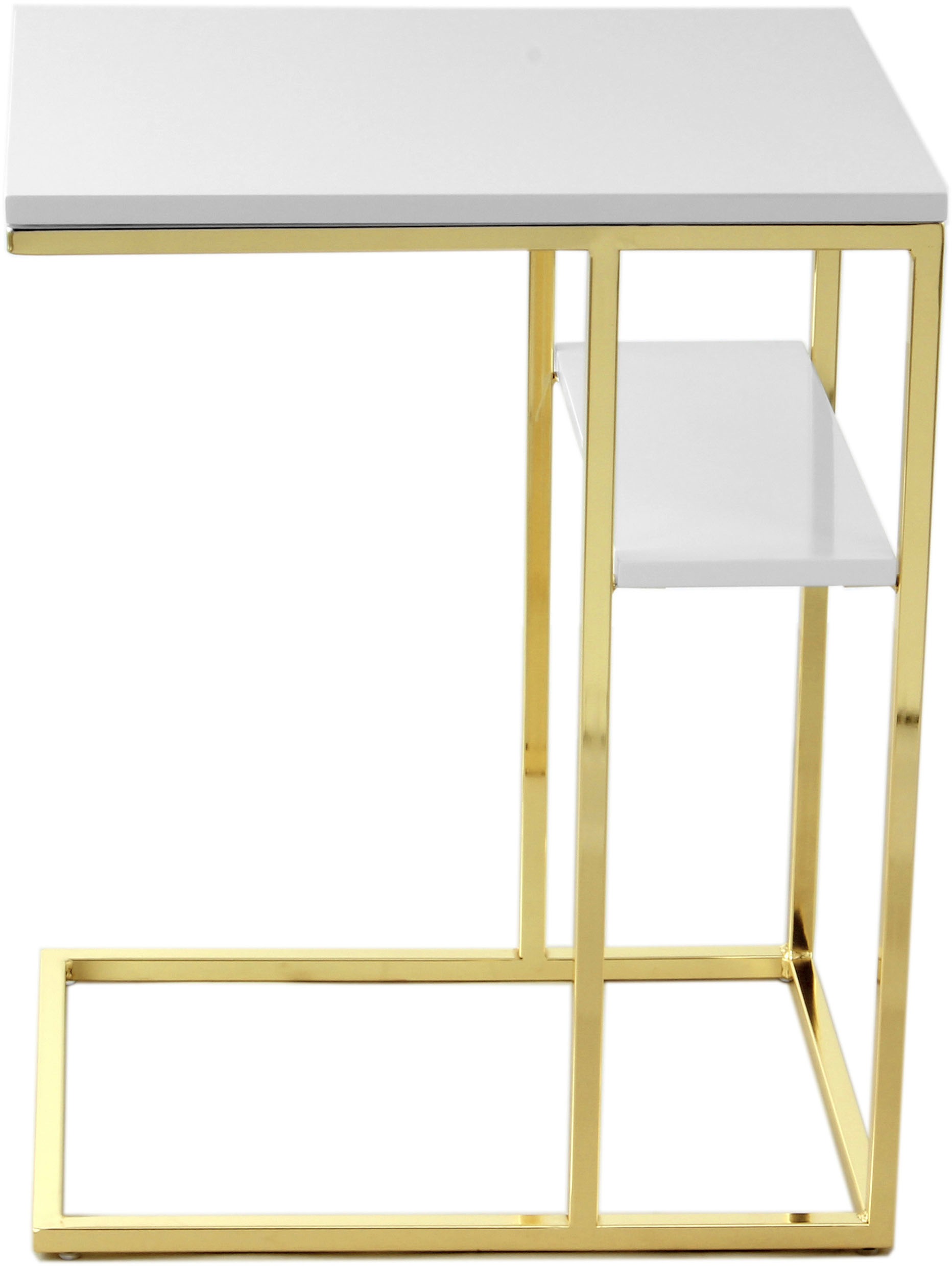 Kayoom Lucilla 225 Side Table White/Gold 48x35x62cm 2