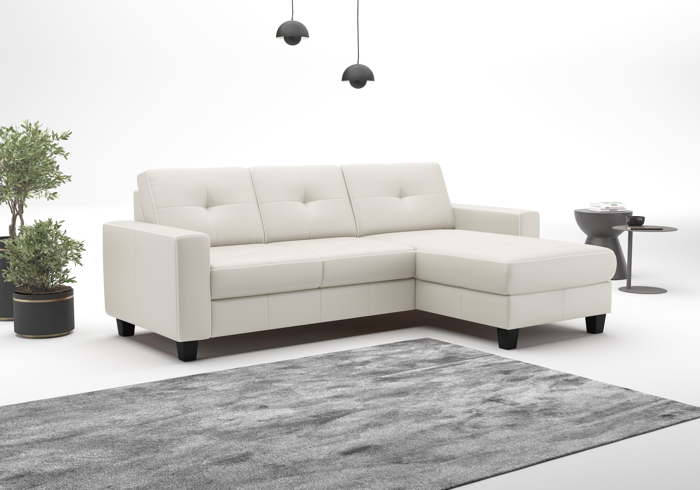 OTTO home Ecksofa "Varese" wahlweise mit Schlaffunktion und Bettkasten
