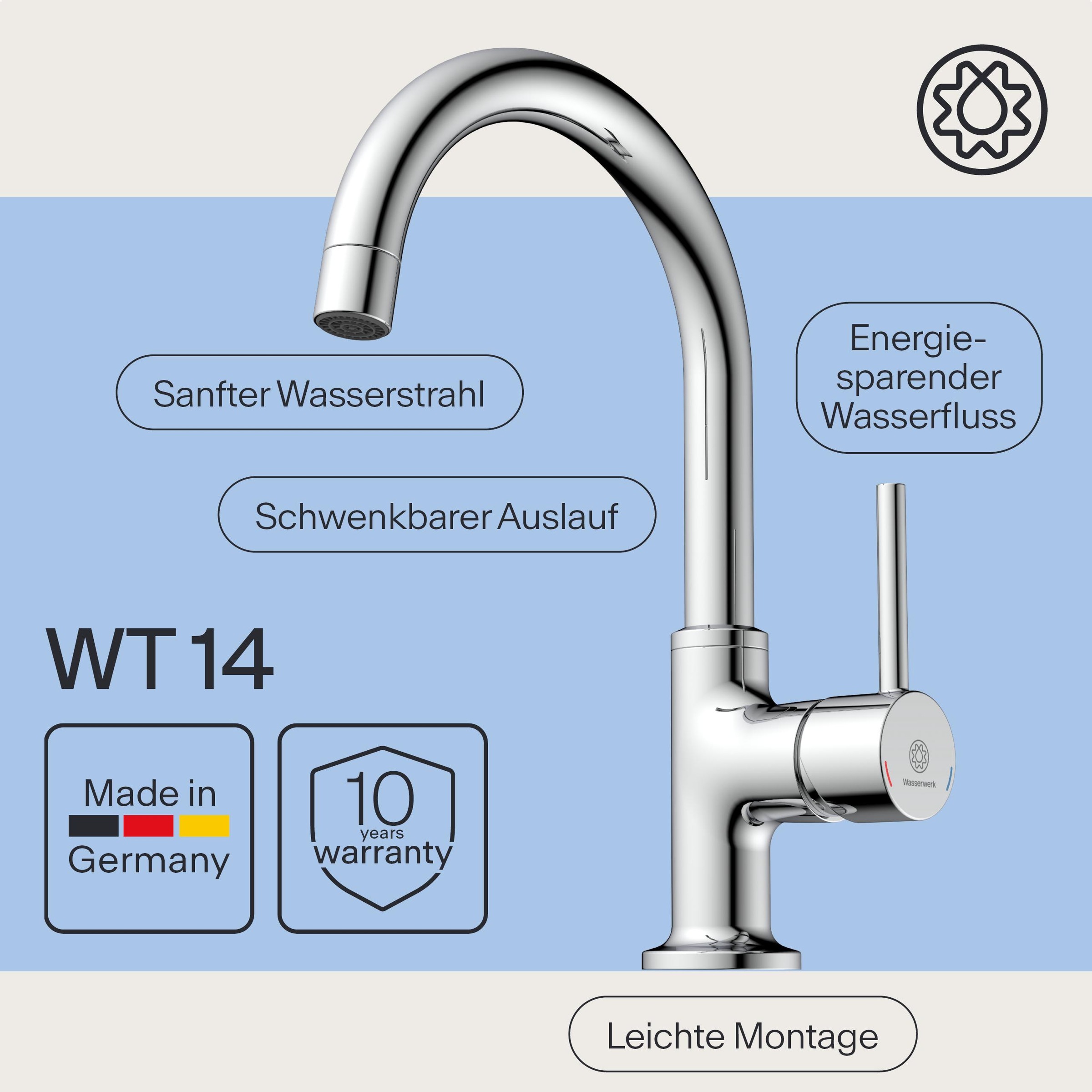 WASSERWERK Waschtischarmatur »WT 14«
