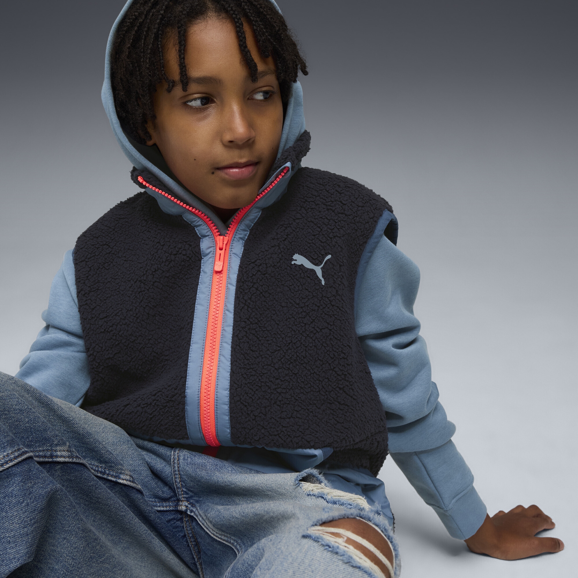 PUMA Funktionsweste »Hybrid Sherpa Weste Jugendliche«