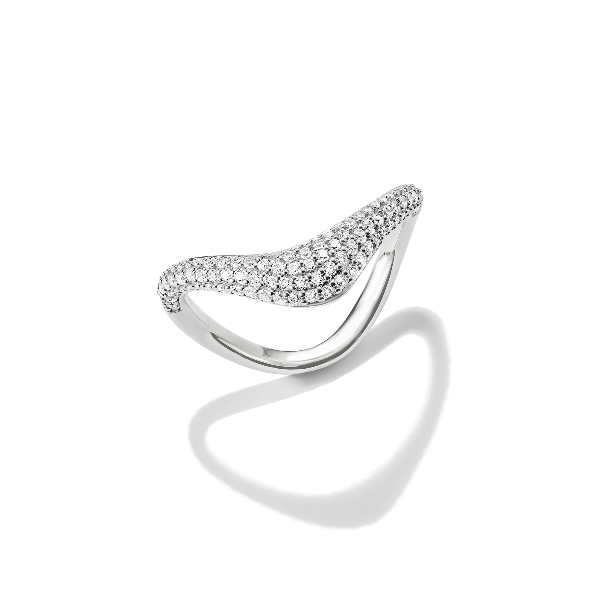 THOMAS SABO Fingerring »Fluid Elegance Ring Pavé« mit Zirkonia (synth.)