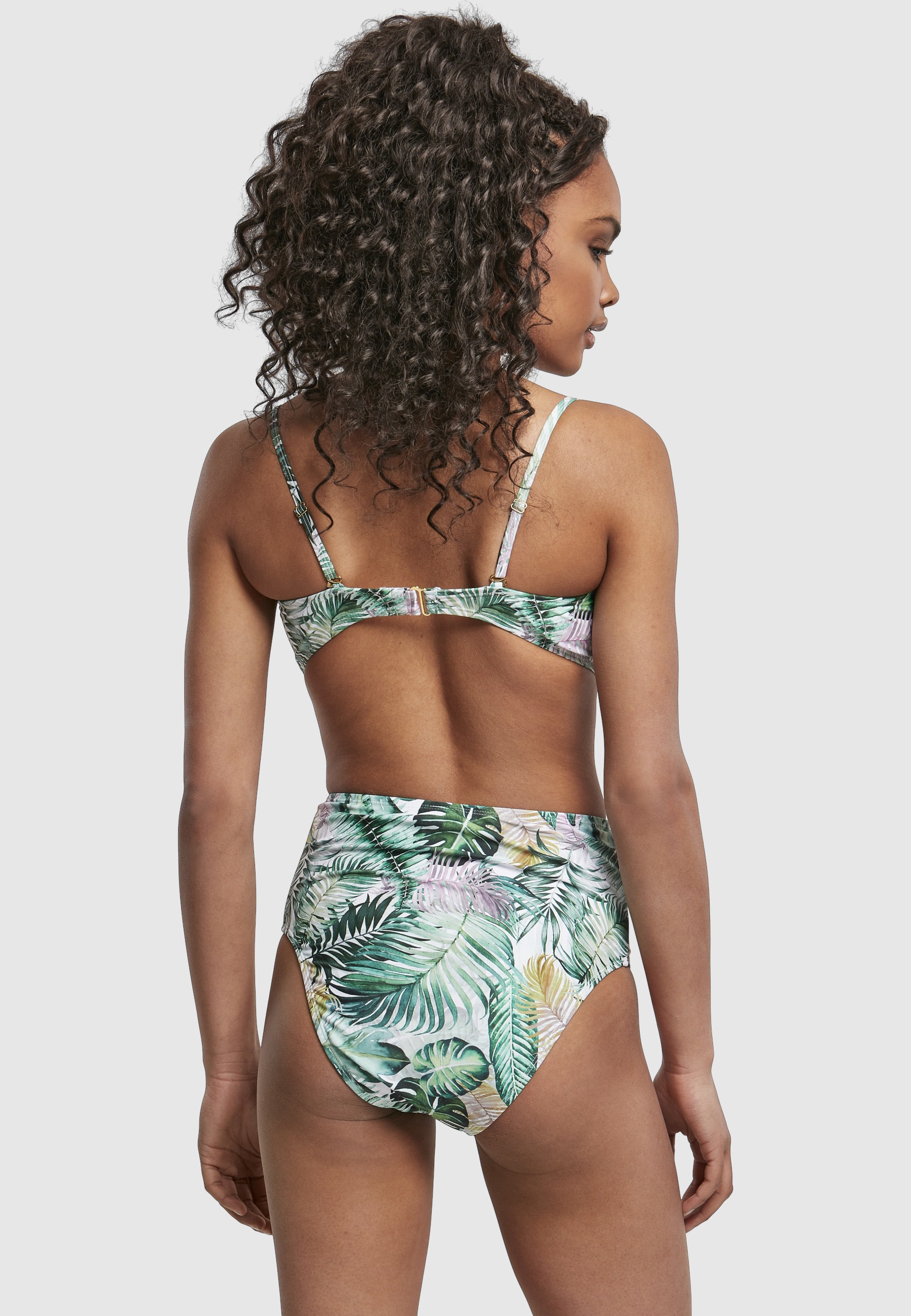 URBAN CLASSICS Triangel-Bikini »Urban Classics Damen Ladies High Waist Pattern Bikini«