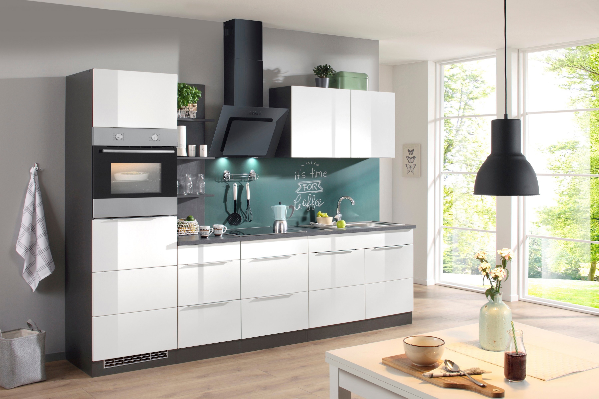 HELD MÖBEL Küchenzeile »Brindisi«, mit E-Geräten, Breite 270 cm bestellen |  BAUR