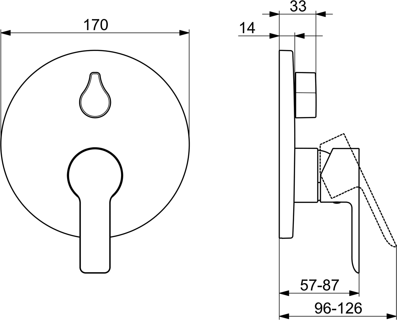 HANSA Brausethermostat »HANSALIGNA«