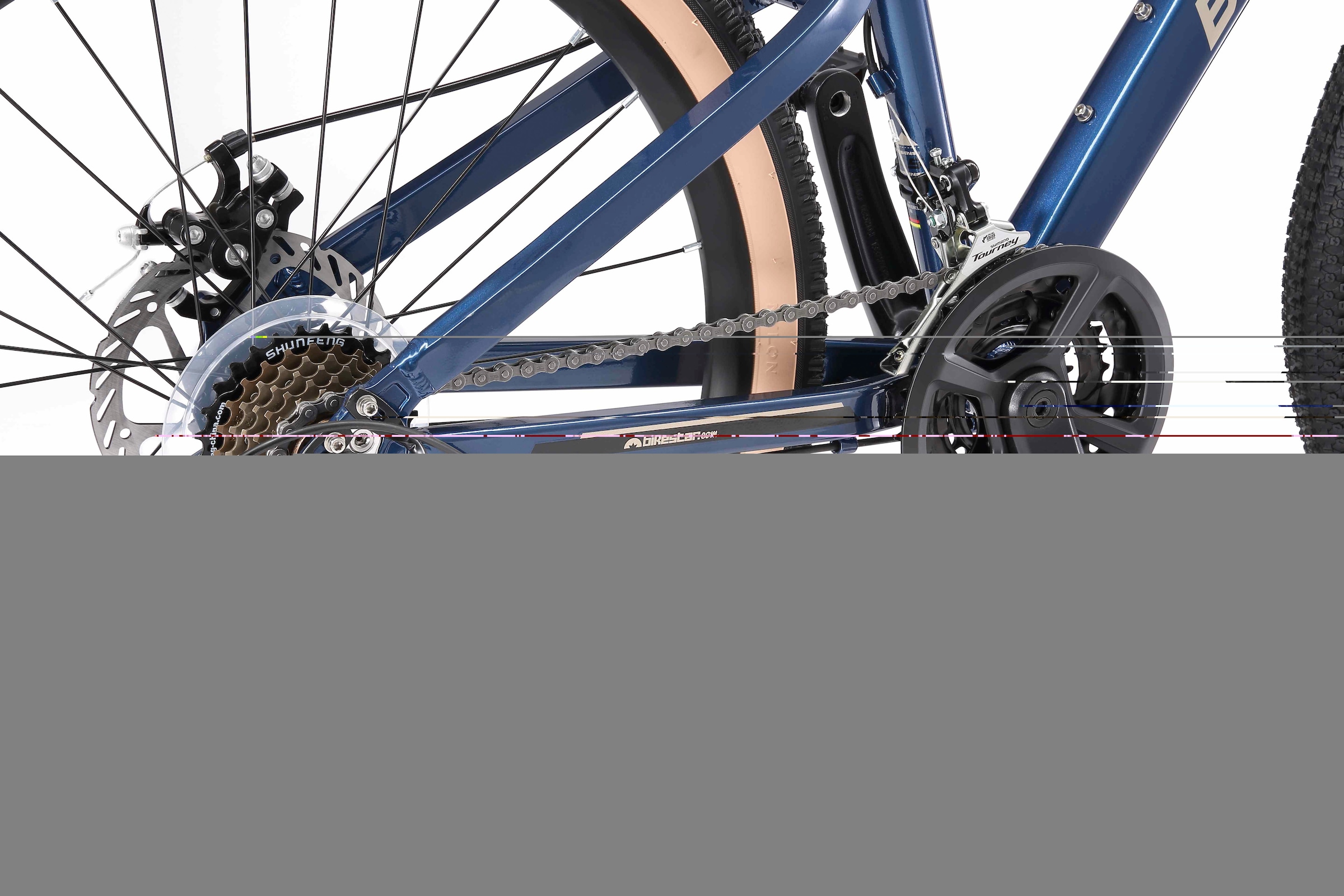 Bikestar Jugendfahrrad, 21 Gang, Shimano, RD-TY21 Schaltwerk, Kettenschaltung