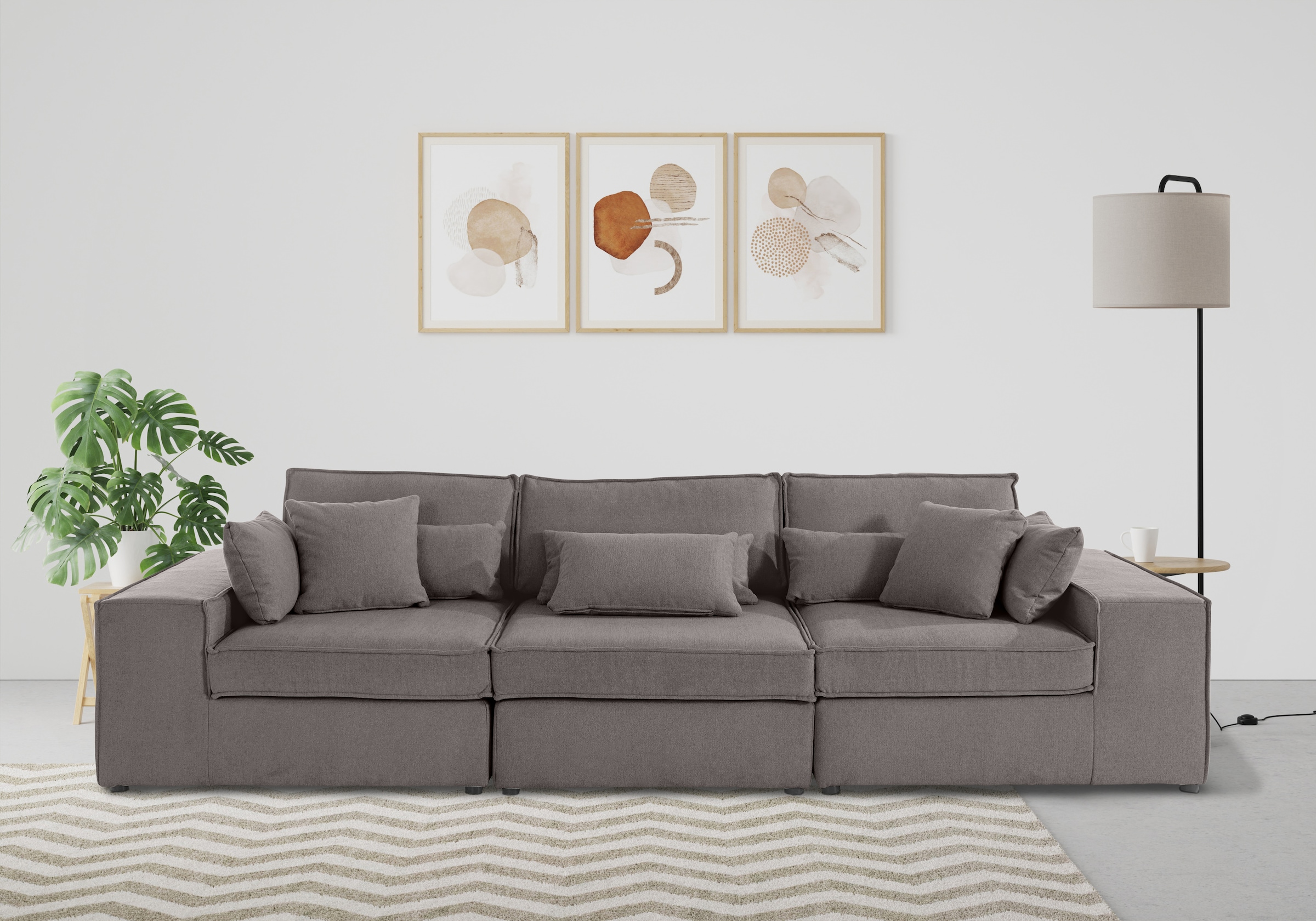 OTTO home 3-Sitzer "Florid" 3 Teile, bestehend aus Modulen, viele Bezugsqua günstig online kaufen