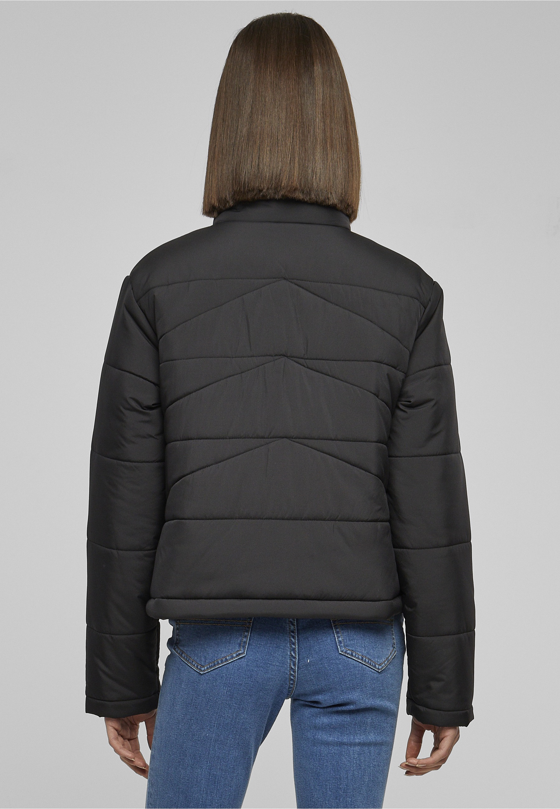 URBAN CLASSICS Allwetterjacke »Urban Classics Damen Ladies Arrow Puffer Jacket« 1 Stk. tlg. ohne Kapuze
