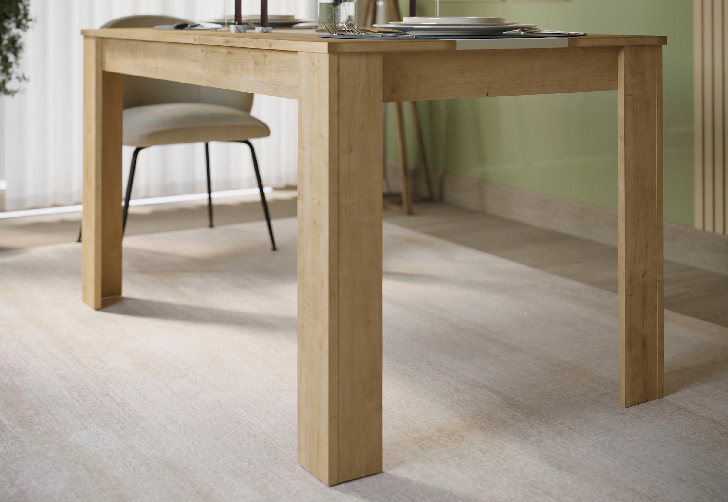 OTTO home Esstisch »Adana, 140cm« 1 Stk. tlg. 140cm, Küchentisch, Kaschmir und Eiche wahlweise kombinierbar
