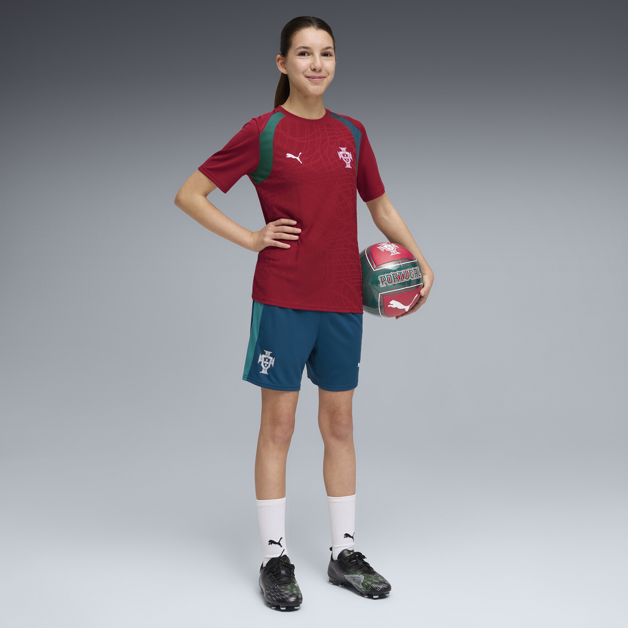 PUMA Sporthose »Portugal Trainingsshorts mit Taschen Jugendliche«