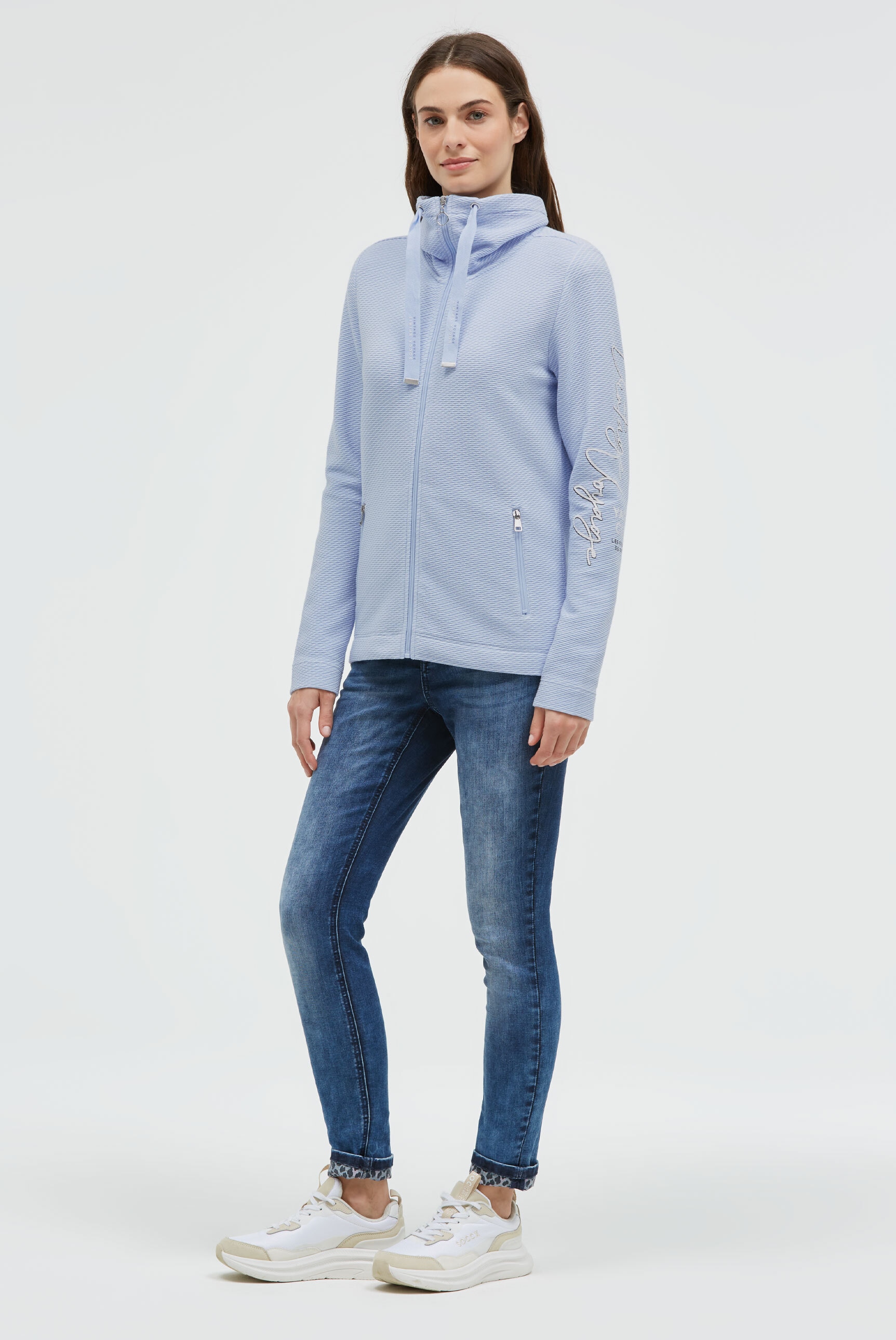 SOCCX Sweatjacke mit Reißverschlusstaschen